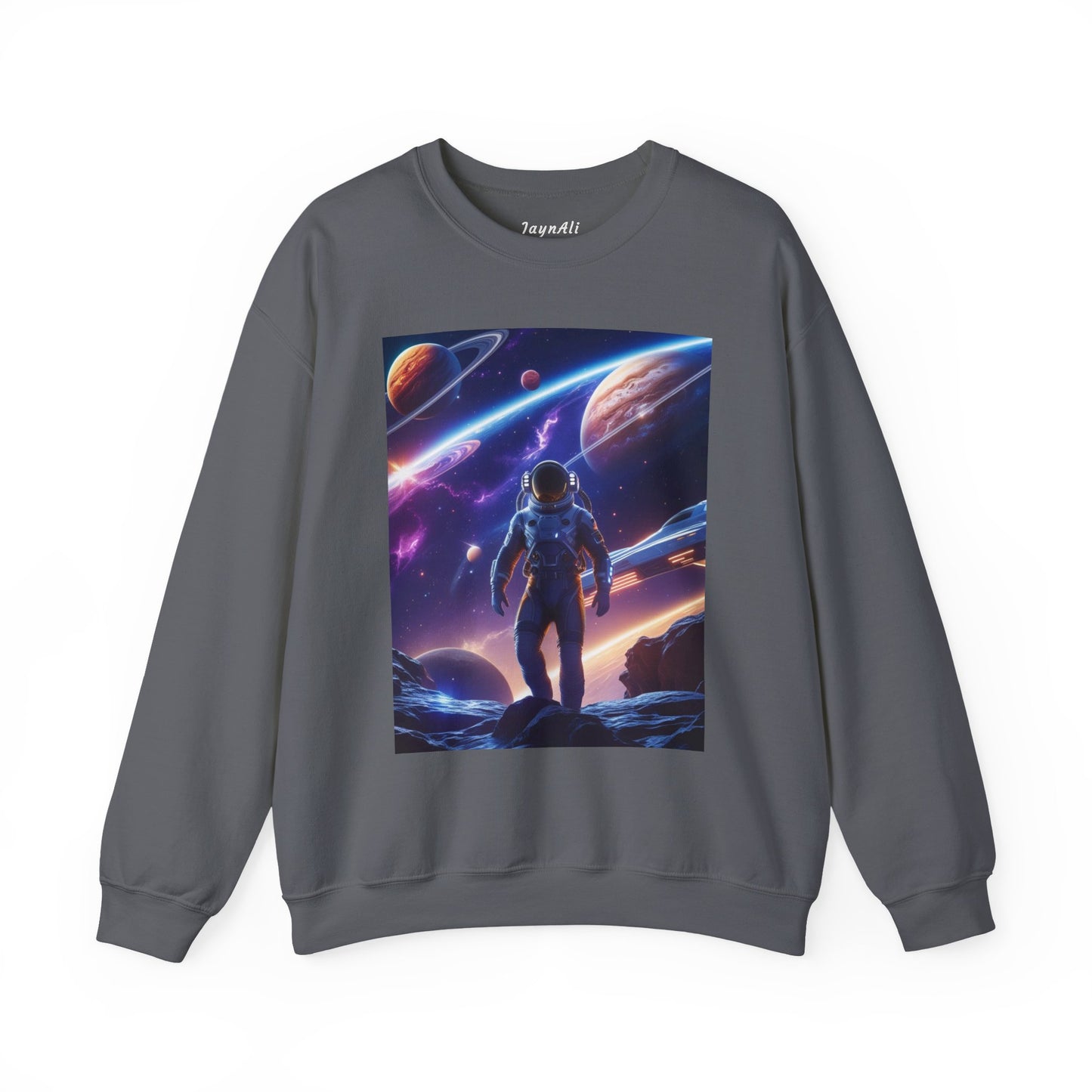 Cosmic Explorer Crewneck Sweatshirt - Space Design, Gift for Astronomy Lovers