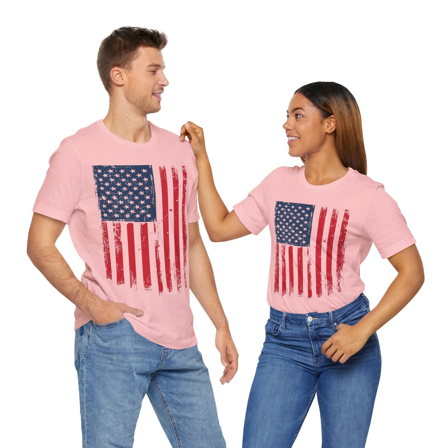 Patriotic Unisex Tee - Grunge American Flag Shirt, Independence Day Apparel, July 4th Celebration, Casual Summer Wear, Gift for [...]