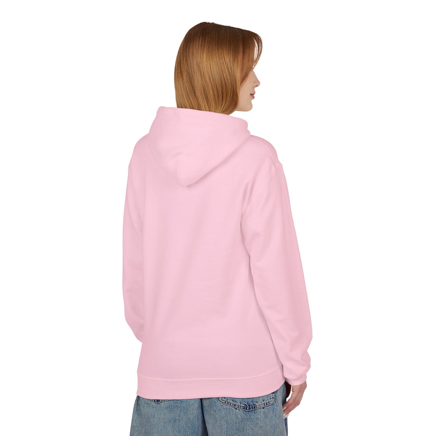 Choose Calm Unisex Midweight Softstyle Hoodie — Minimal Pastel Graphic Relaxation Sweatshirt