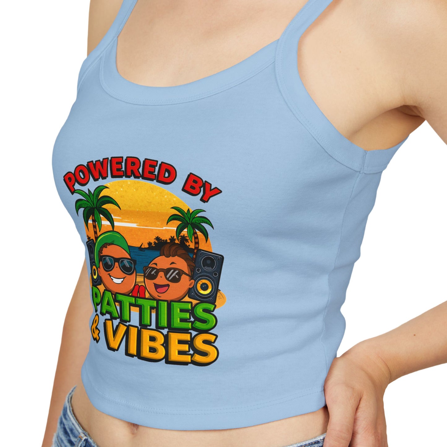 Patties and Vibes Women's Tank Top — Fun Foodie Summer Tank