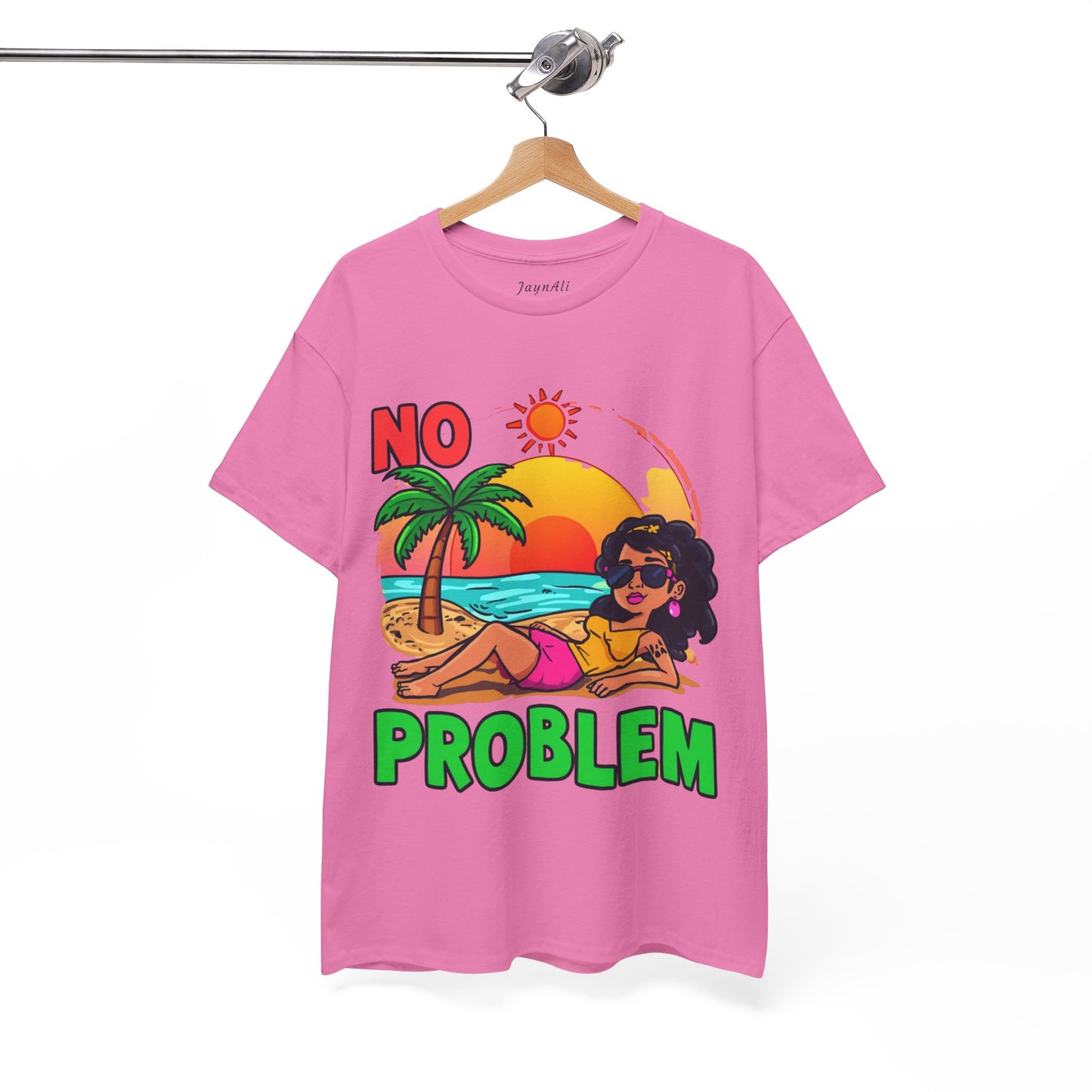 No Problem T-Shirt — Casual Graphic Tee with 'No Problem' Slogan