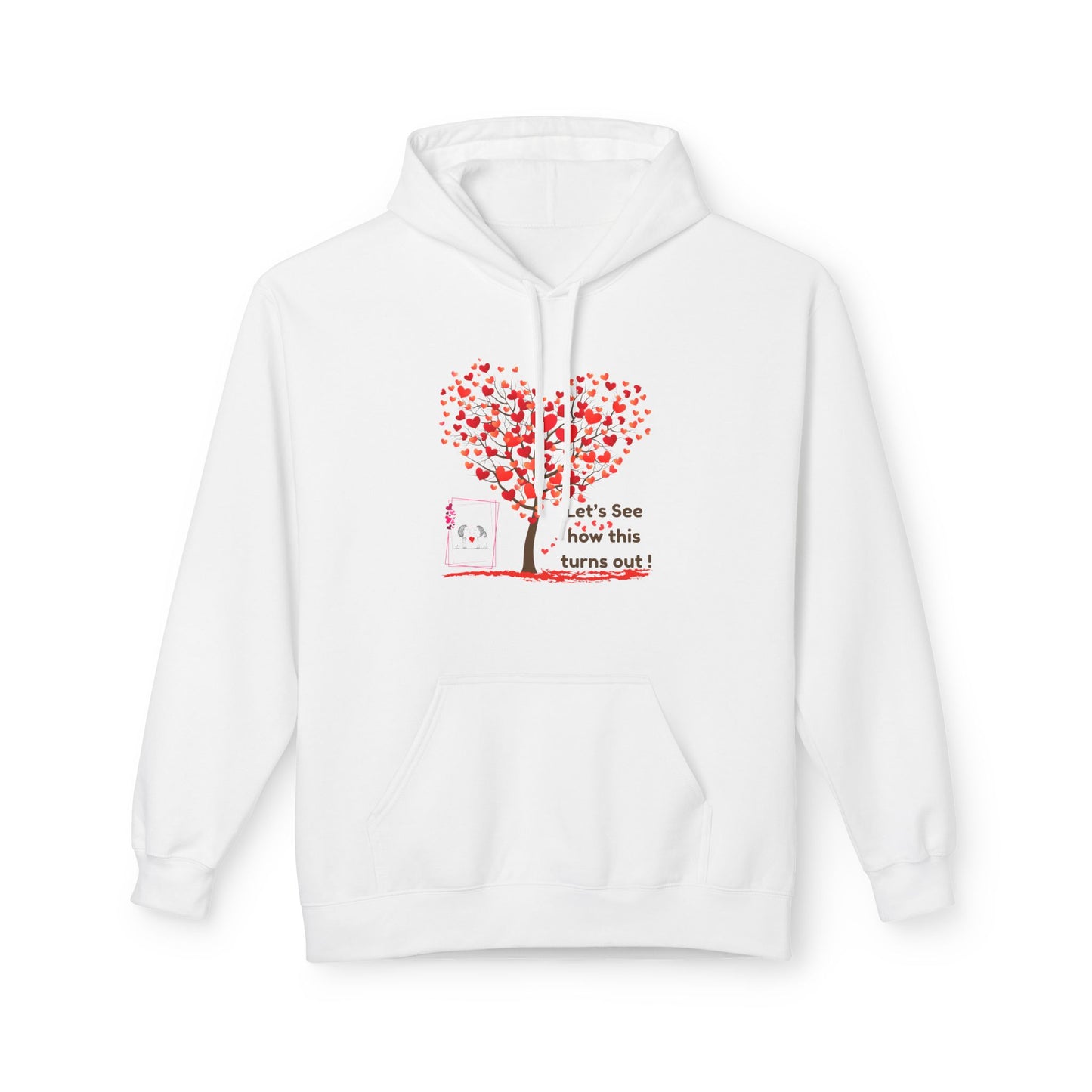 Heart Tree Fleece Hoodie – Cozy Gift for Love, Valentine's, Couples, Hoodie for Everyone, Soft Style, Unisex Apparel