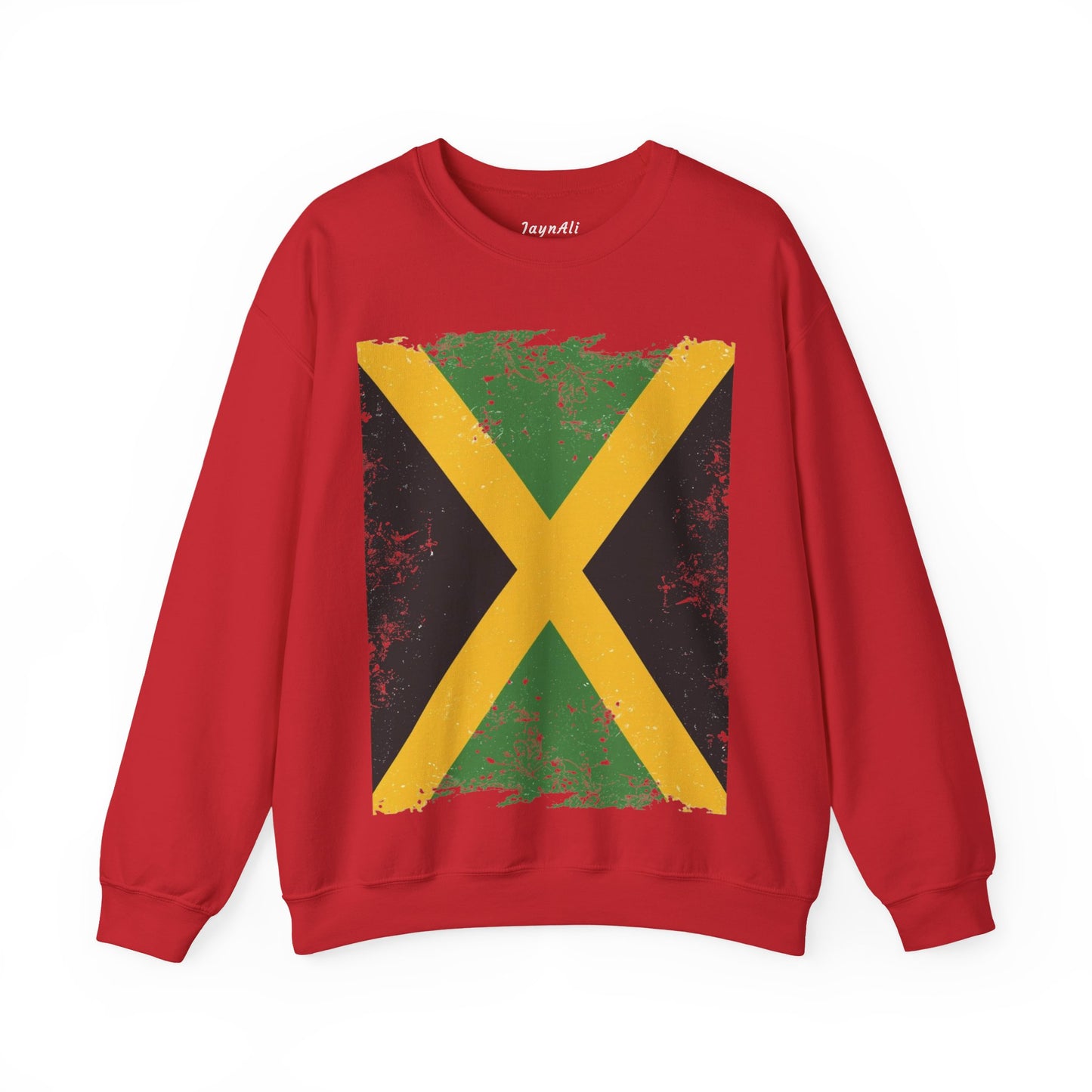 Jamaican Flag Crewneck Sweatshirt, Unisex Sweatshirt, Casual Wear, Gift for Him or Her, Travel Apparel, Cultural Celebration