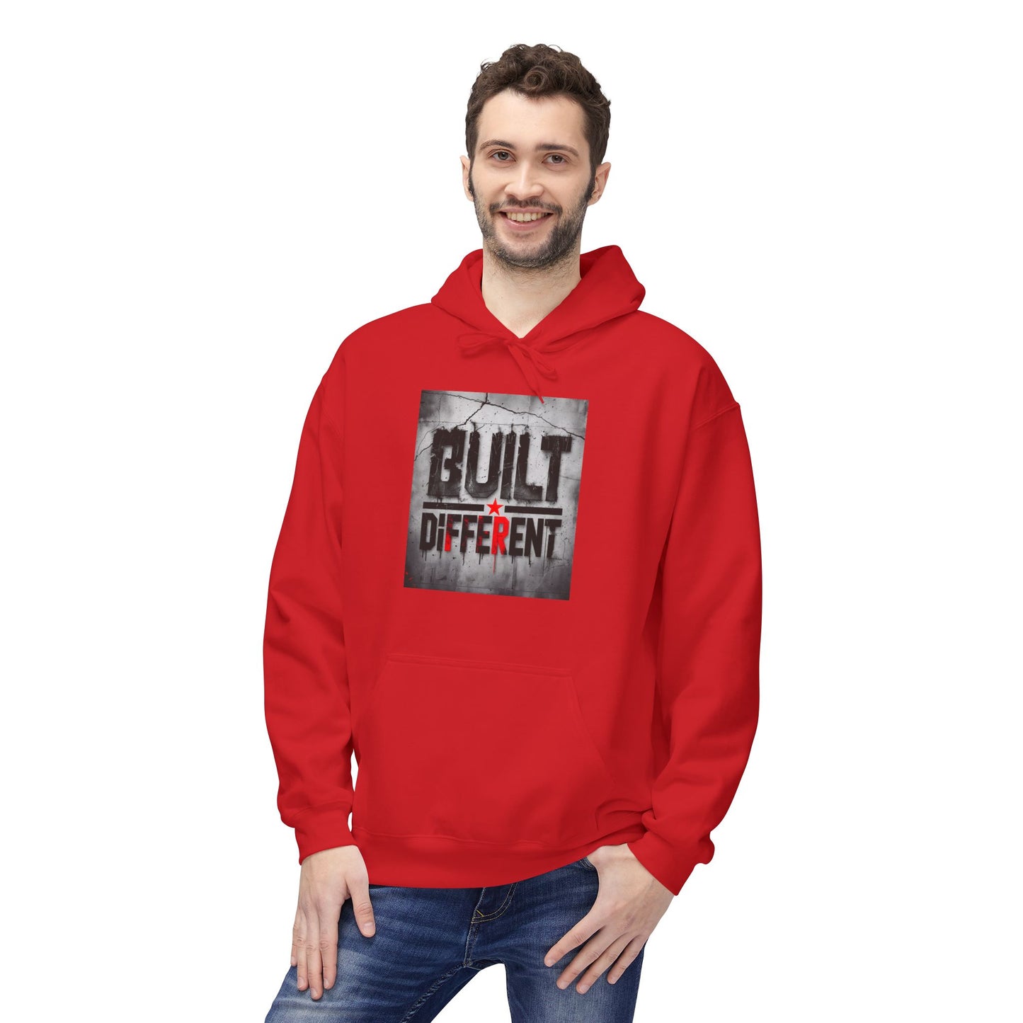 Built Different Midweight Soft style Fleece Hoodie, Unisex Comfort, Casual Wear for All Occasions