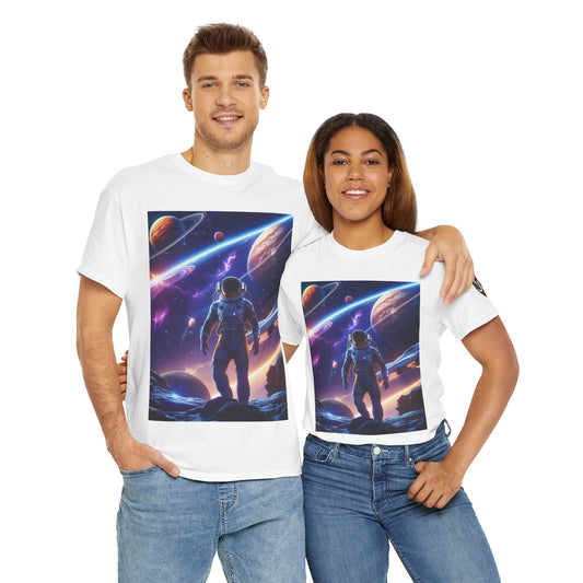 Space Scene Unisex Heavy Cotton Tee
