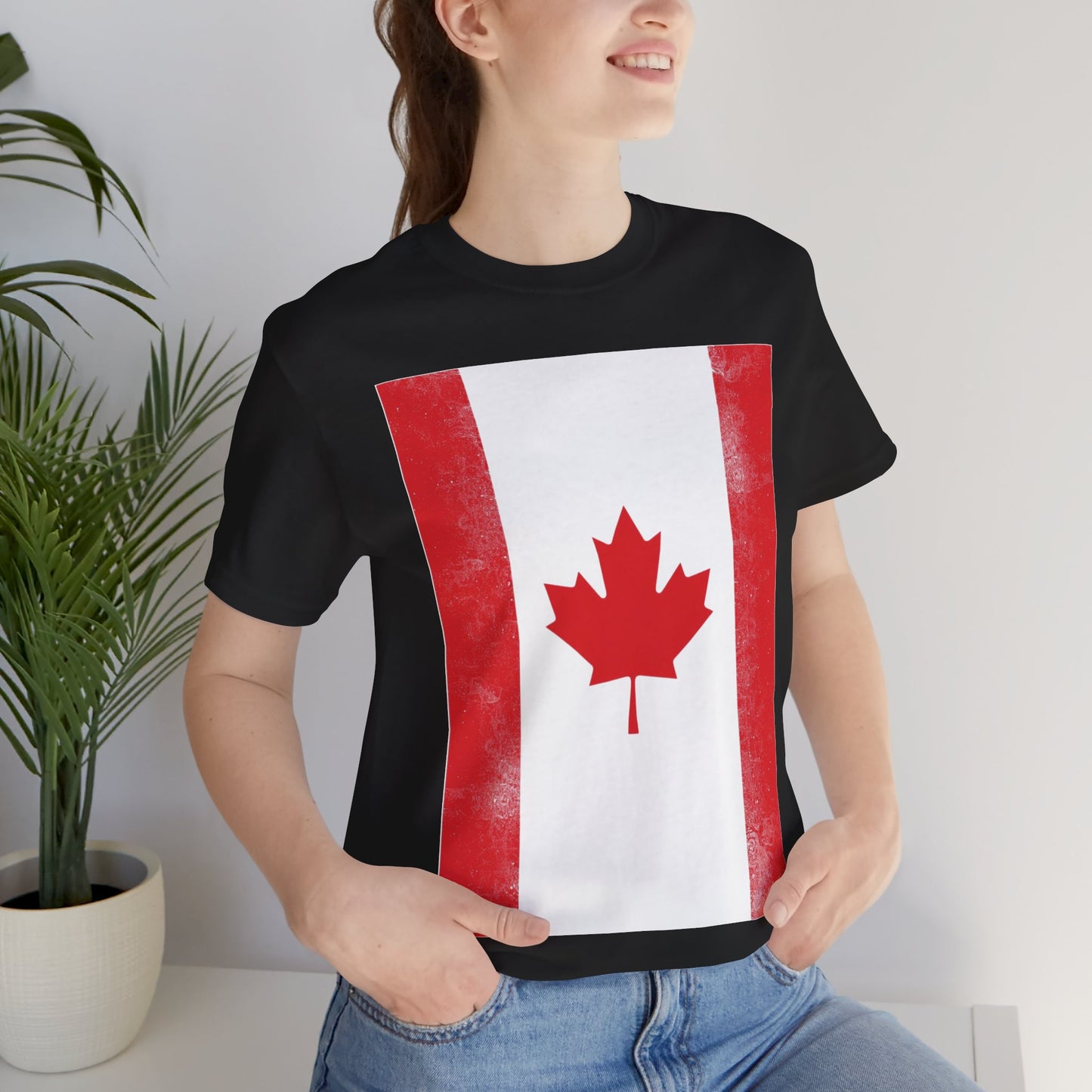 Canada Flag Unisex Jersey Short Sleeve Tee