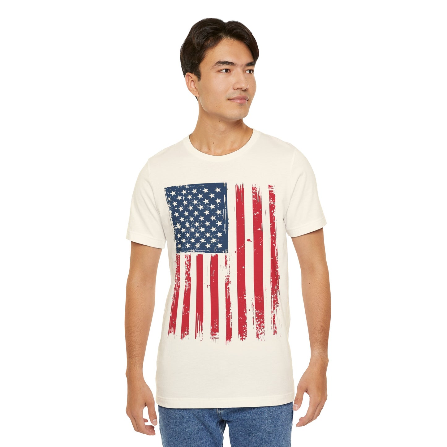 Patriotic Unisex Tee - Grunge American Flag Shirt, Independence Day Apparel, July 4th Celebration, Casual Summer Wear, Gift for [...]