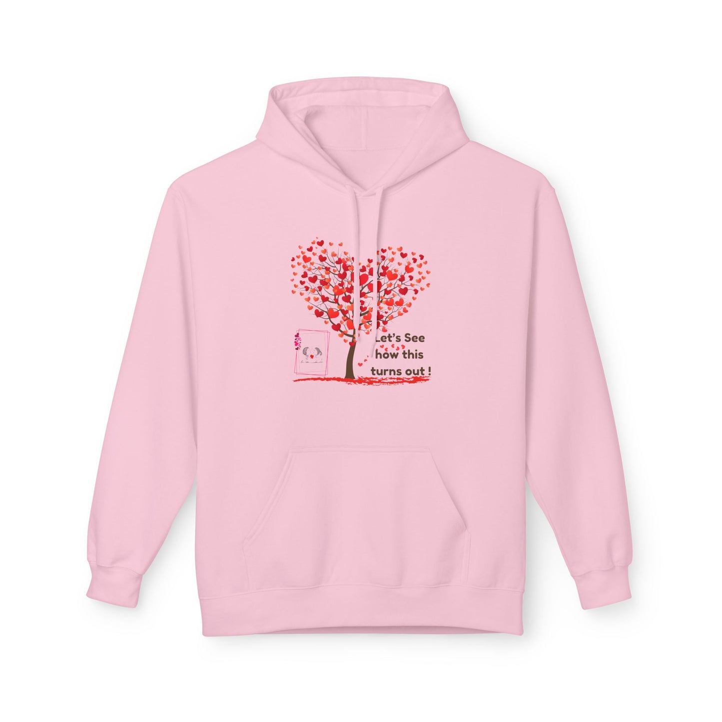 Heart Tree Fleece Hoodie – Cozy Gift for Love, Valentine's, Couples, Hoodie for Everyone, Soft Style, Unisex Apparel