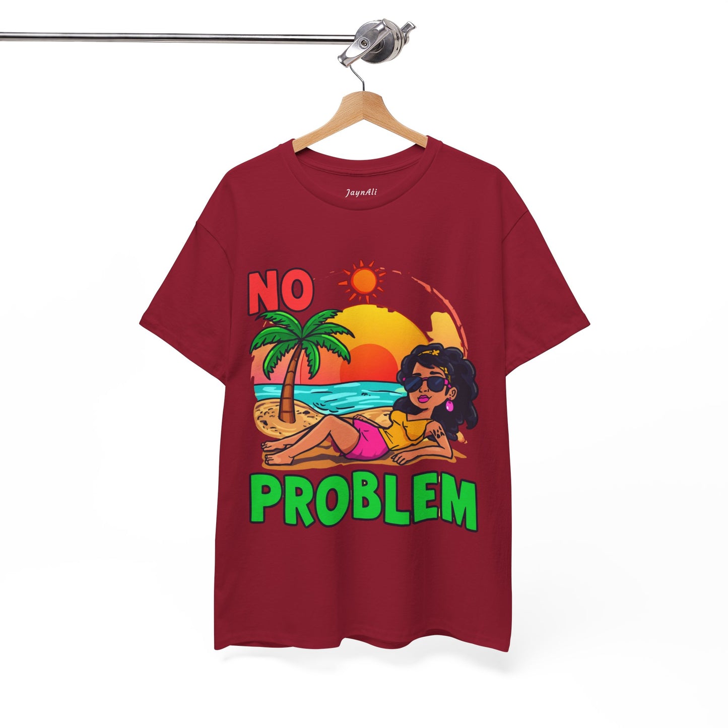 No Problem T-Shirt — Casual Graphic Tee with 'No Problem' Slogan