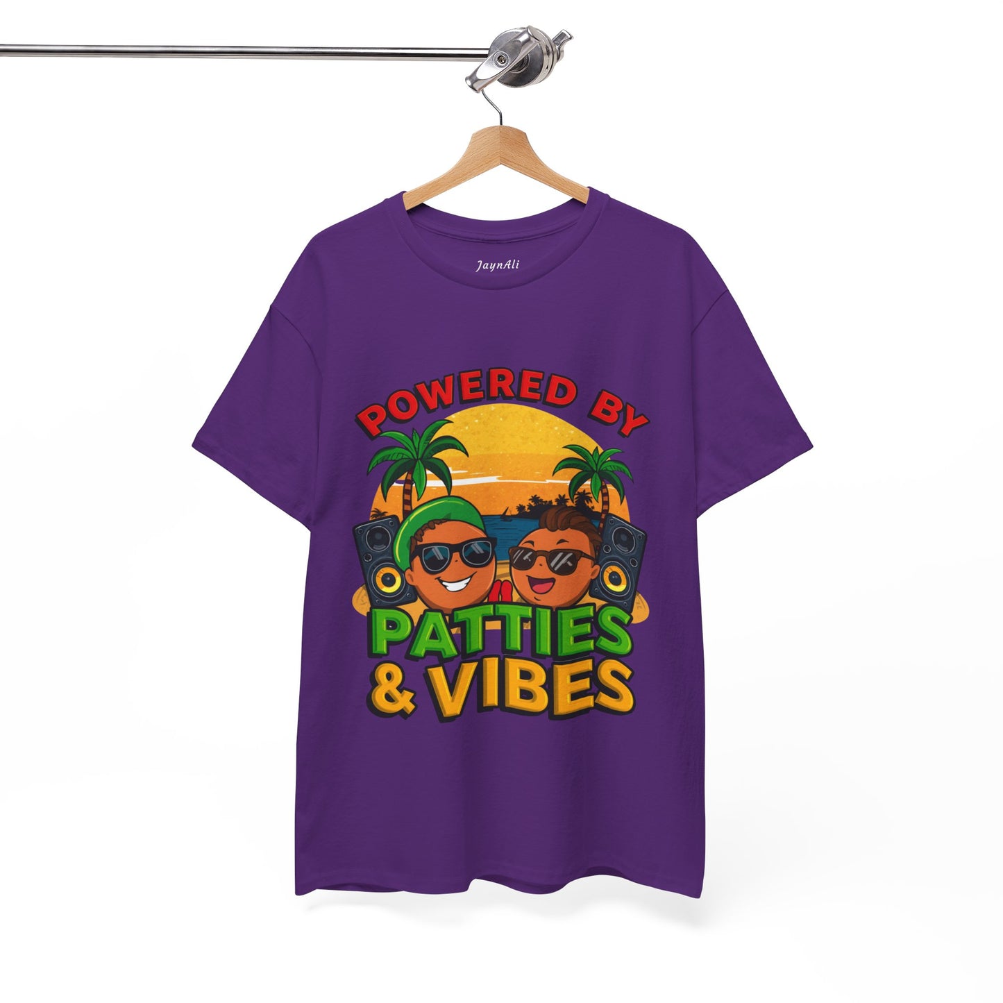 Patties and Vibes T-Shirt — Casual Jamaican Phrase Tee