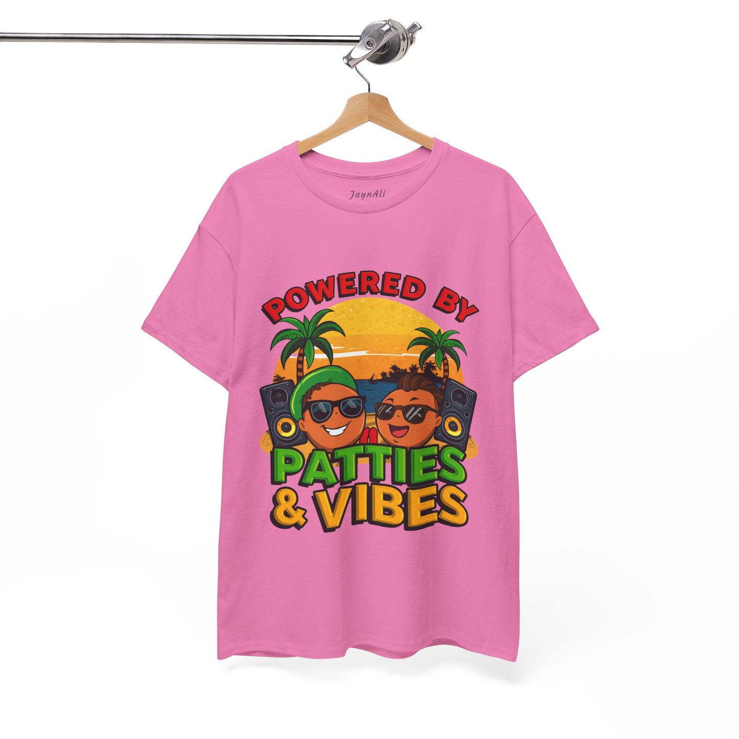 Patties and Vibes T-Shirt — Casual Jamaican Phrase Tee