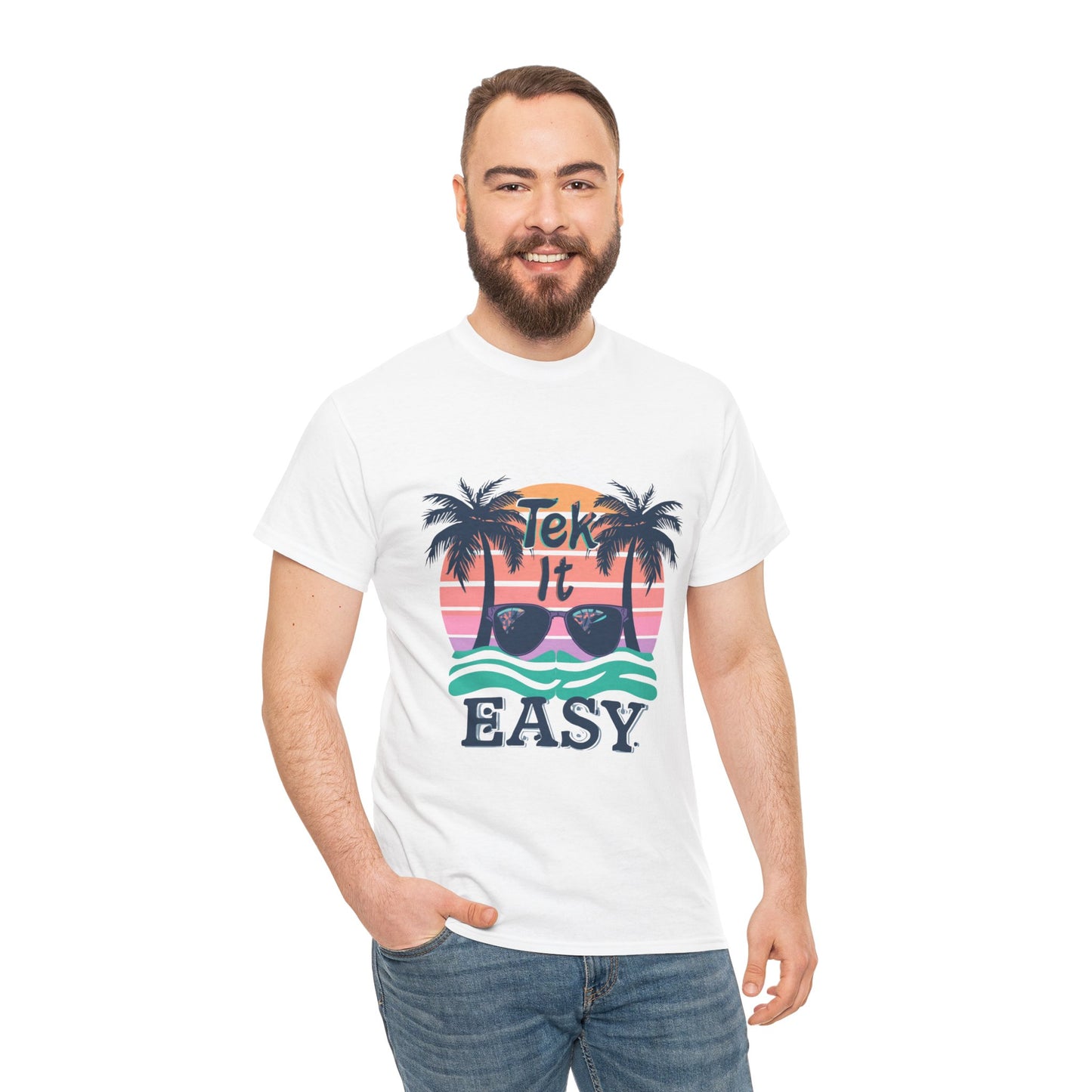 Tek It Easy T-Shirt — Funny Relaxed Vibe Tee