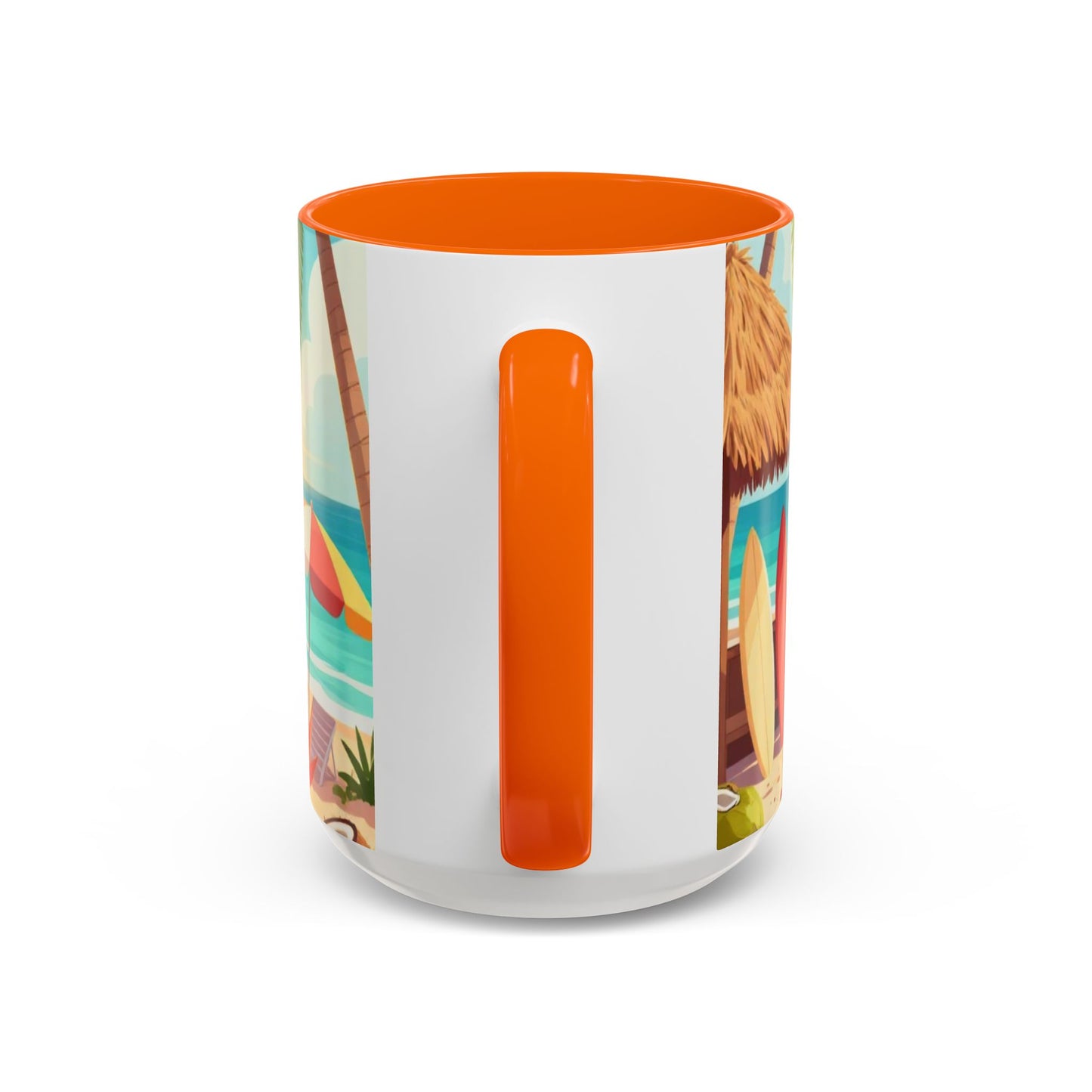 Beach Sunrise Coffee Mug — Tropical Ocean Scene Accent Mug (11/15oz)
