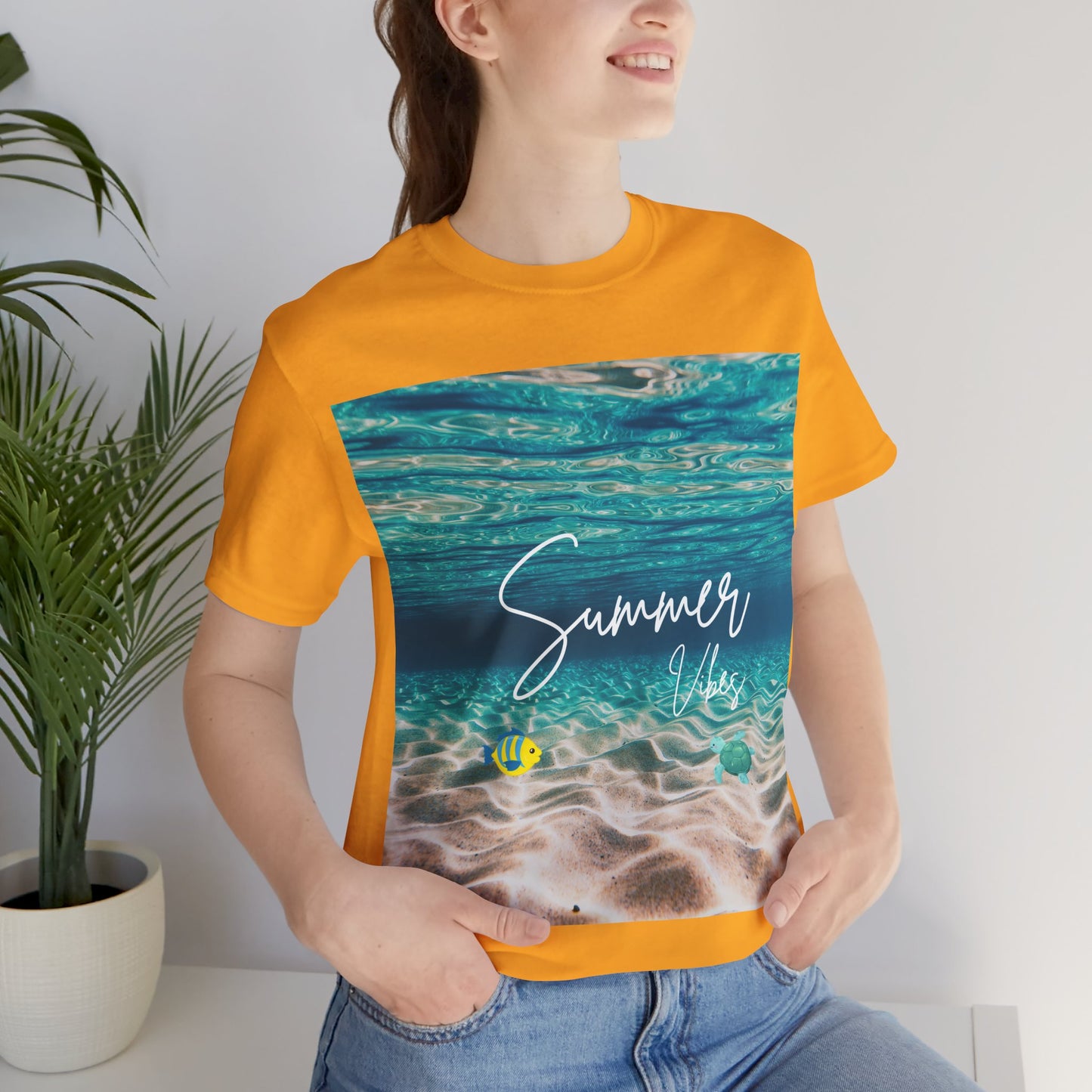 Summer Vibe Graphic Tee - Unisex Heavy Cotton Shirt for Him or Her