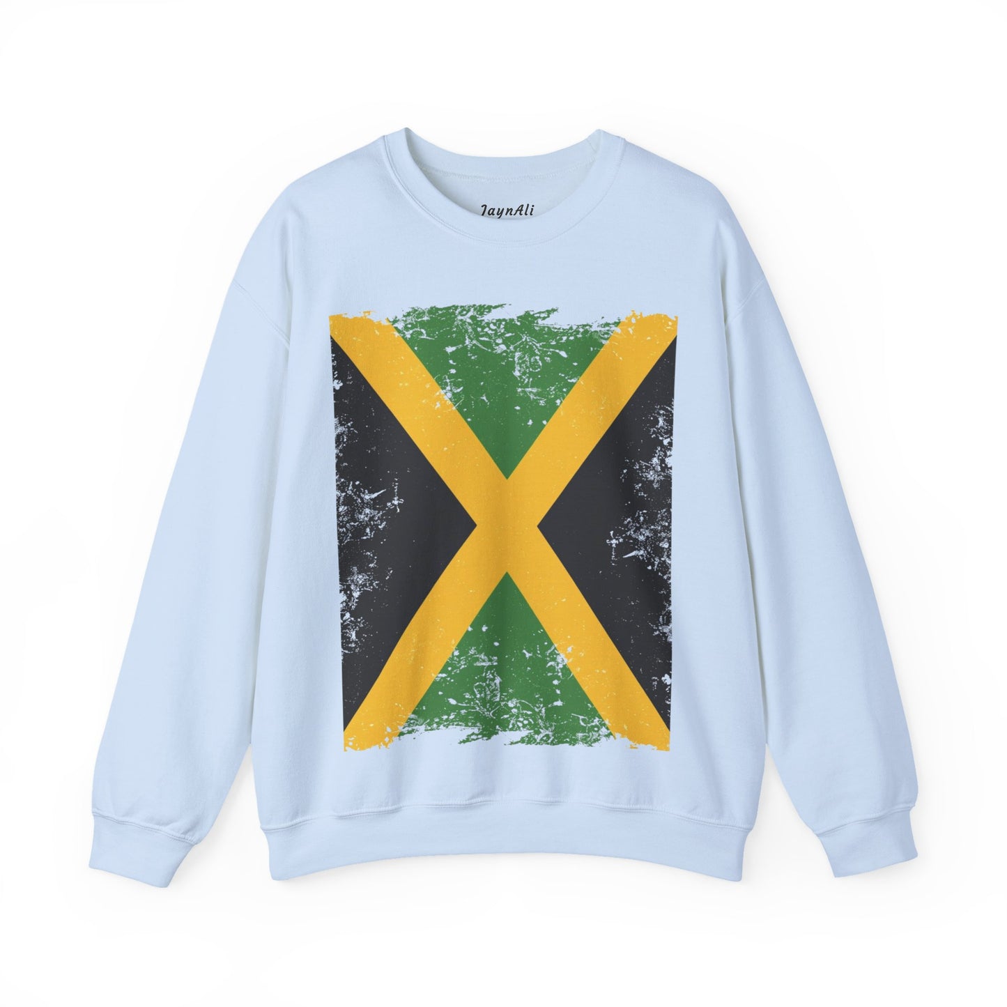 Jamaican Flag Crewneck Sweatshirt, Unisex Sweatshirt, Casual Wear, Gift for Him or Her, Travel Apparel, Cultural Celebration