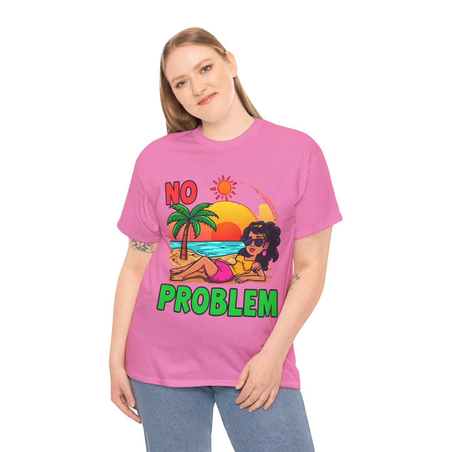 No Problem T-Shirt — Casual Graphic Tee with 'No Problem' Slogan