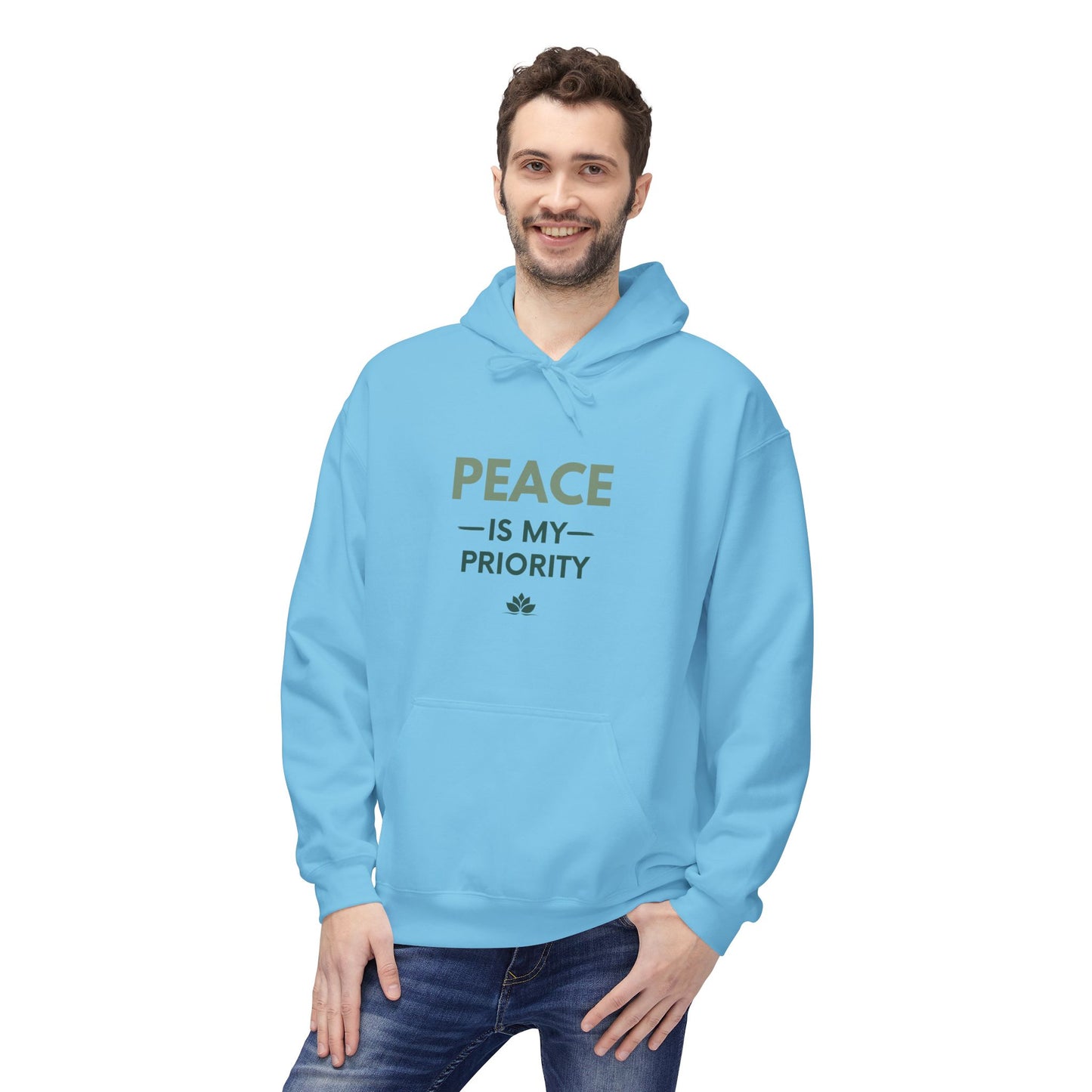 Peace Priority Hoodie - Unisex Midweight Softstyle Fleece Hoodie