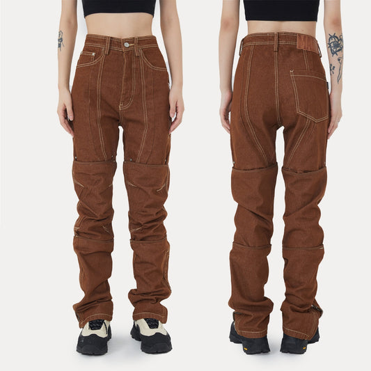 Women’s Retro Street Camouflage Cargo Trousers