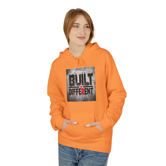 Built Different Midweight Soft style Fleece Hoodie, Unisex Comfort, Casual Wear for All Occasions