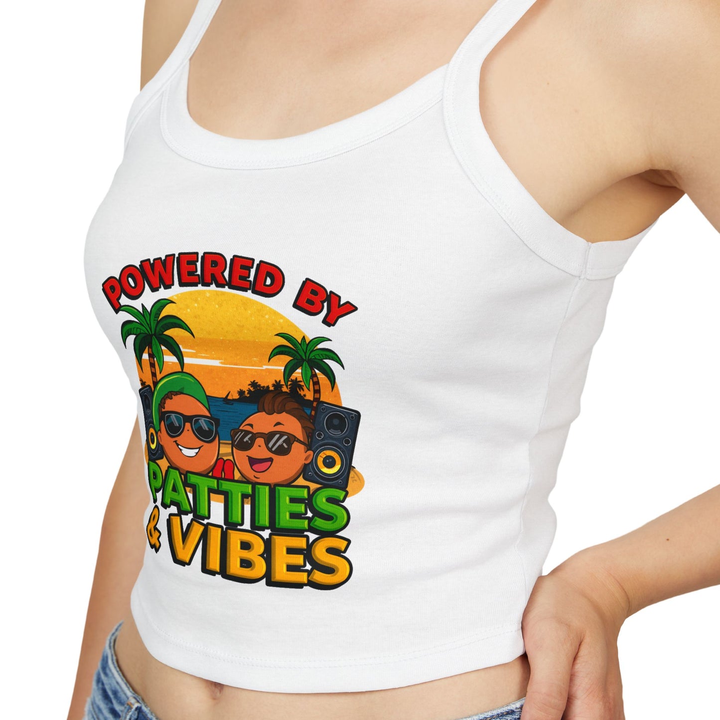 Patties and Vibes Women's Tank Top — Fun Foodie Summer Tank