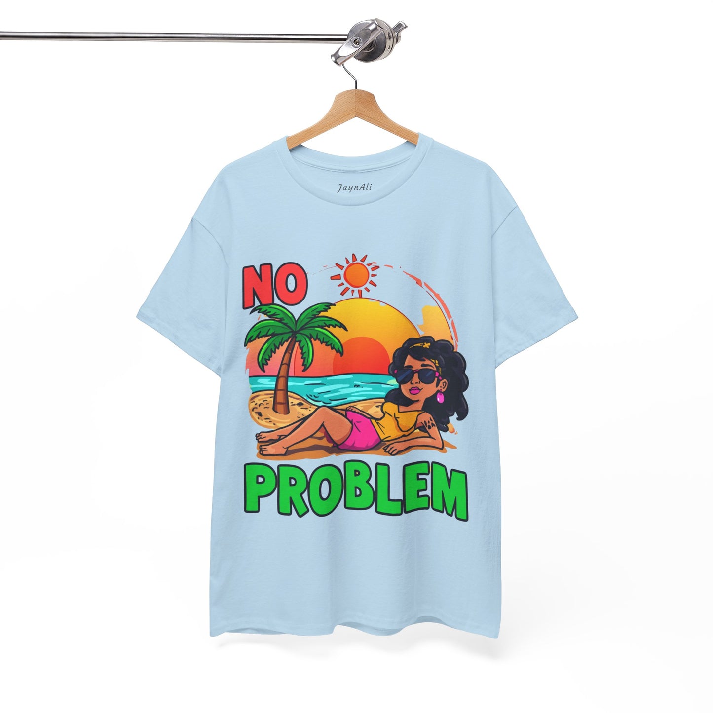 No Problem T-Shirt — Casual Graphic Tee with 'No Problem' Slogan