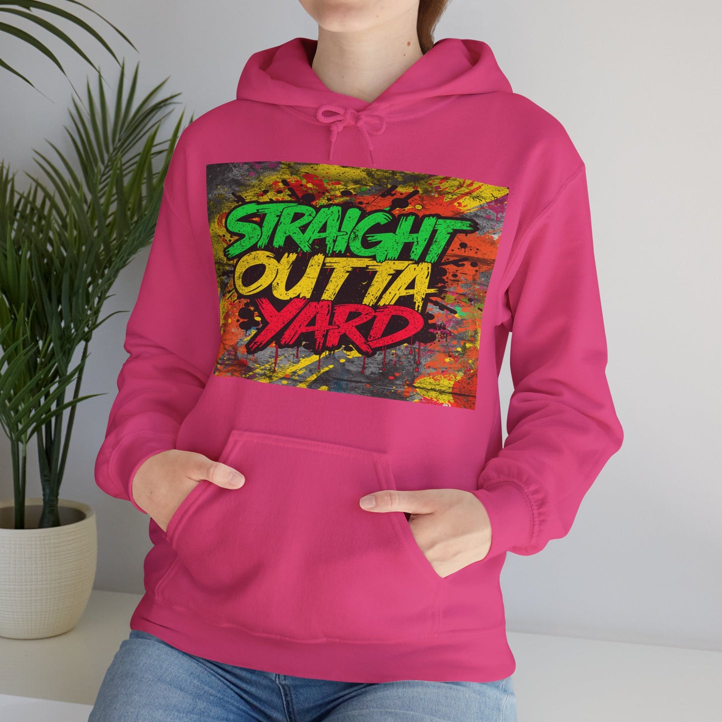 Straight Outta Yard Hoodie — Funny Gardening & Backyard Work Hoodie
