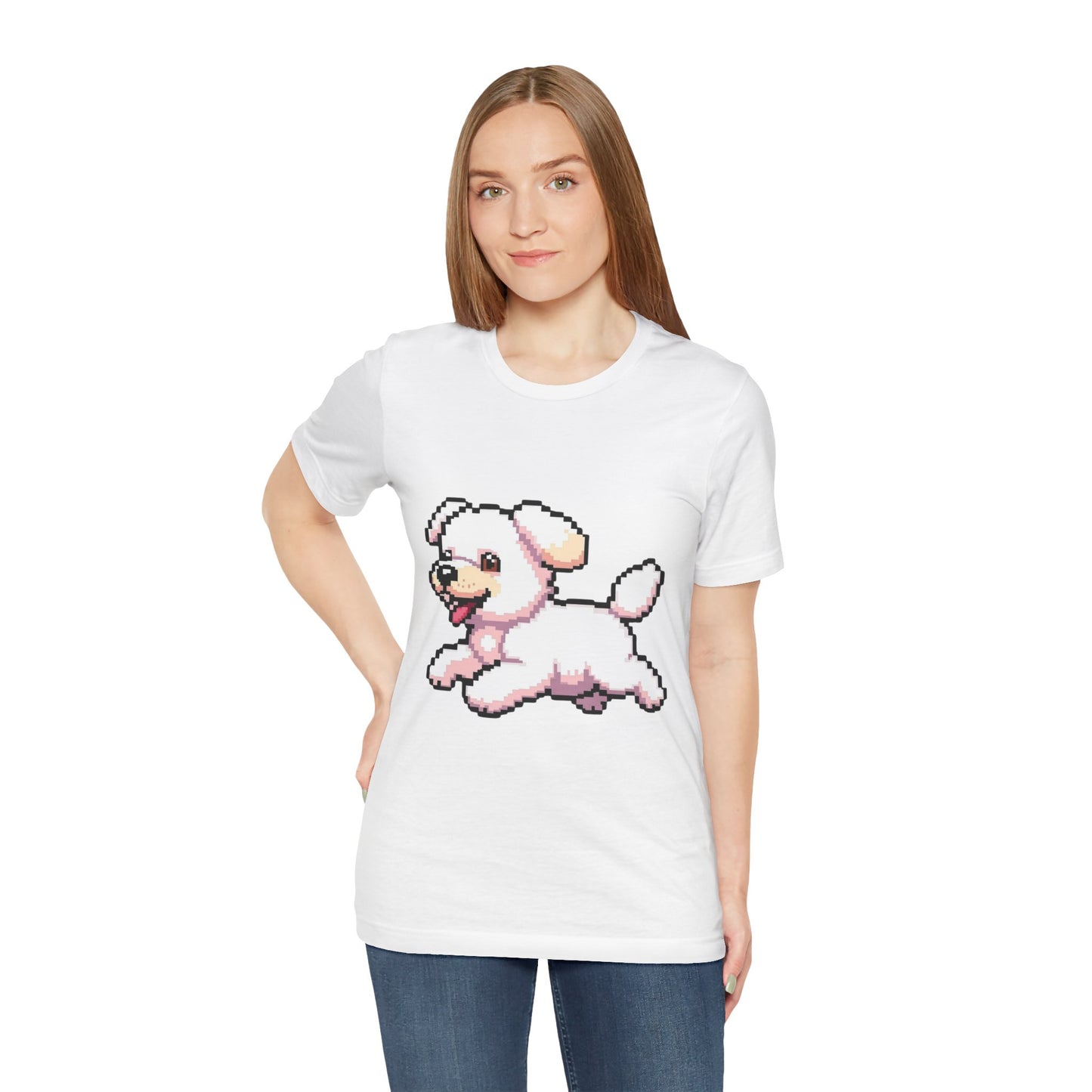 Cute Puppy Graphic Tee, Dog Lover T-Shirt, Gift for Pet Owners, Casual Everyday Wear, Perfect for Birthdays and Animal Lovers