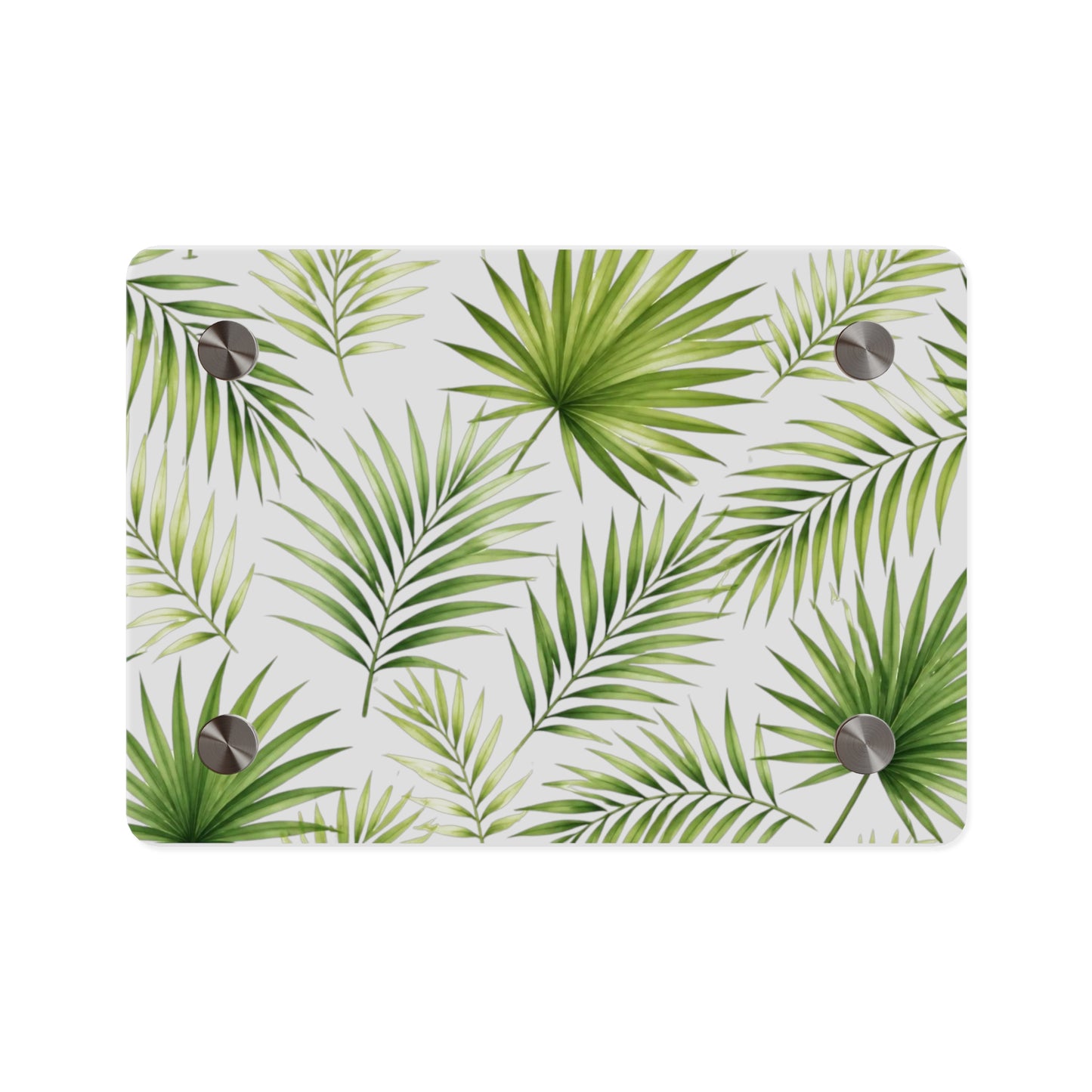 Acrylic Wall Art — Tropical Palm Leaf Panel (Green Botanical Décor)
