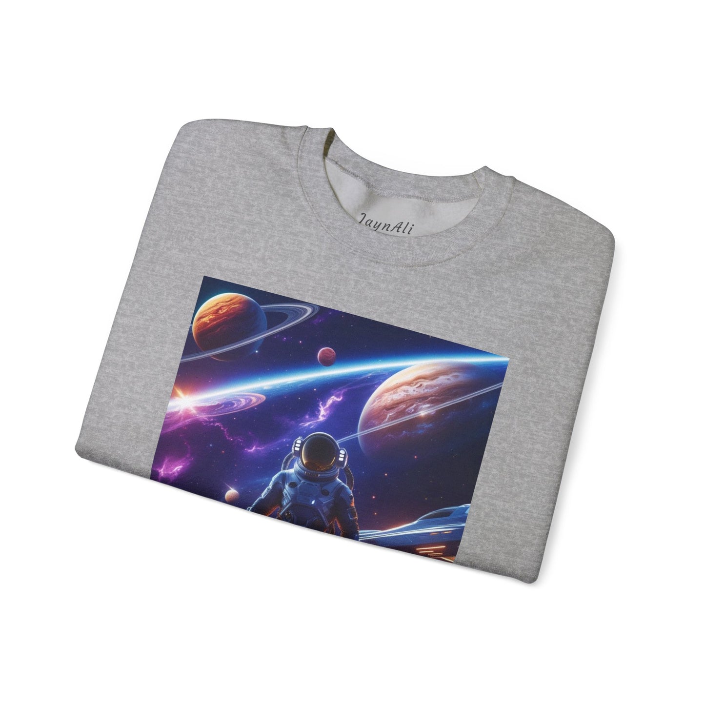 Cosmic Explorer Crewneck Sweatshirt - Space Design, Gift for Astronomy Lovers