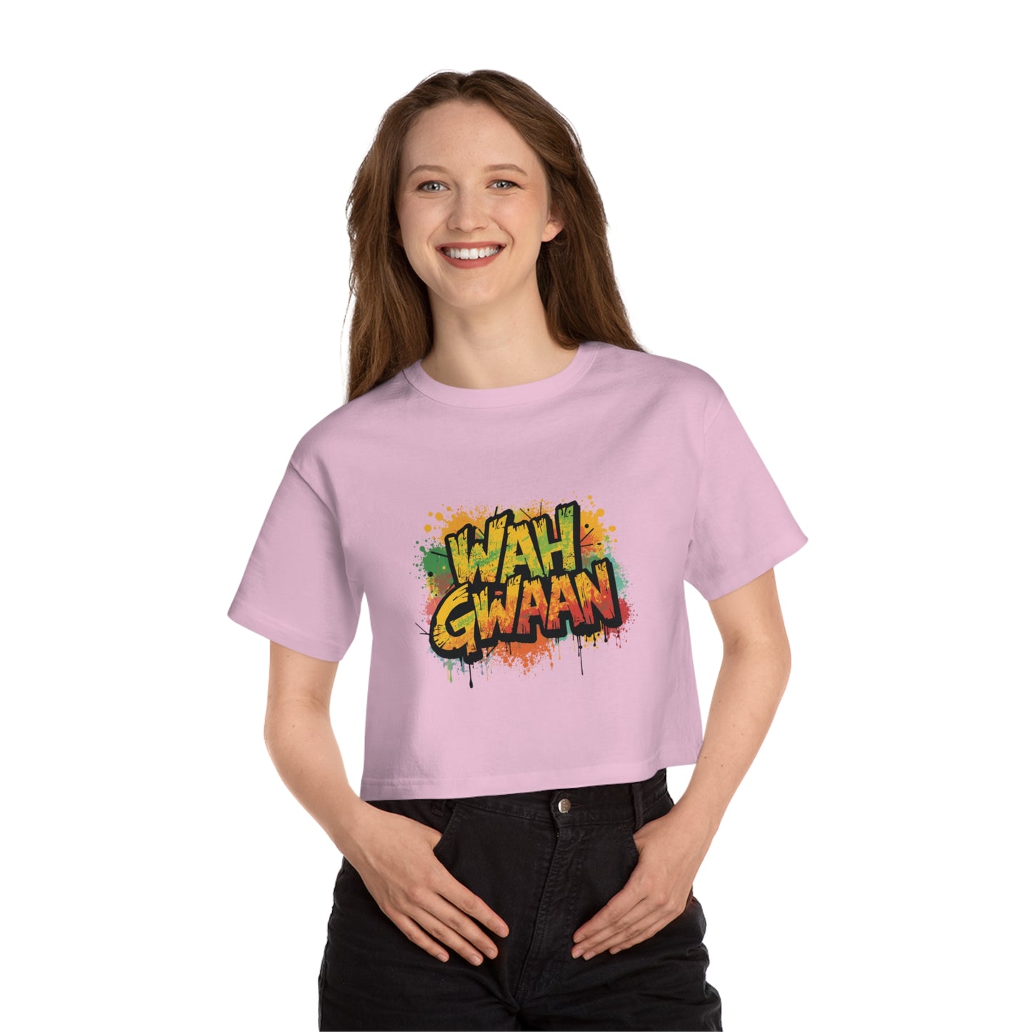 Wah Gwaan Cropped T-Shirt — Champion Women's Heritage