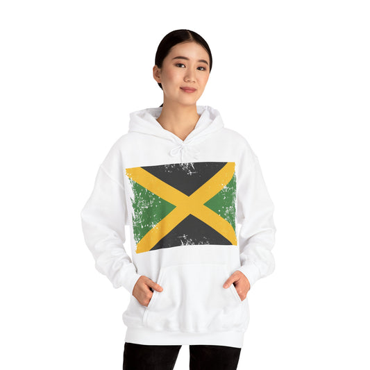 Jamaican Flag Hoodie, Unisex Heavy Blend Hooded Sweatshirt, Cool Casual Wear, Perfect for Festivals, Celebration Apparel, Gift for him/her