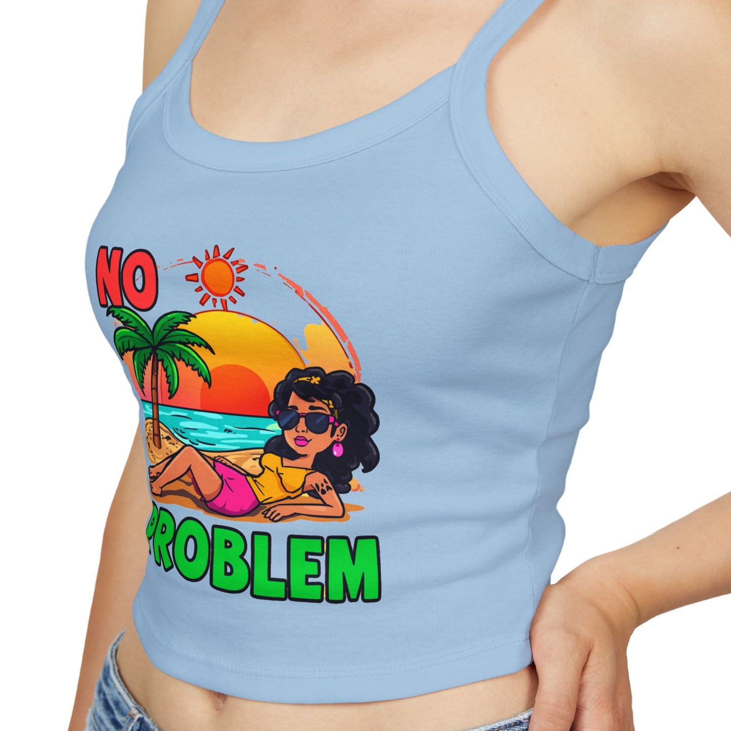 No Problem Women's Tank Top – Spaghetti Strap Summer Casual