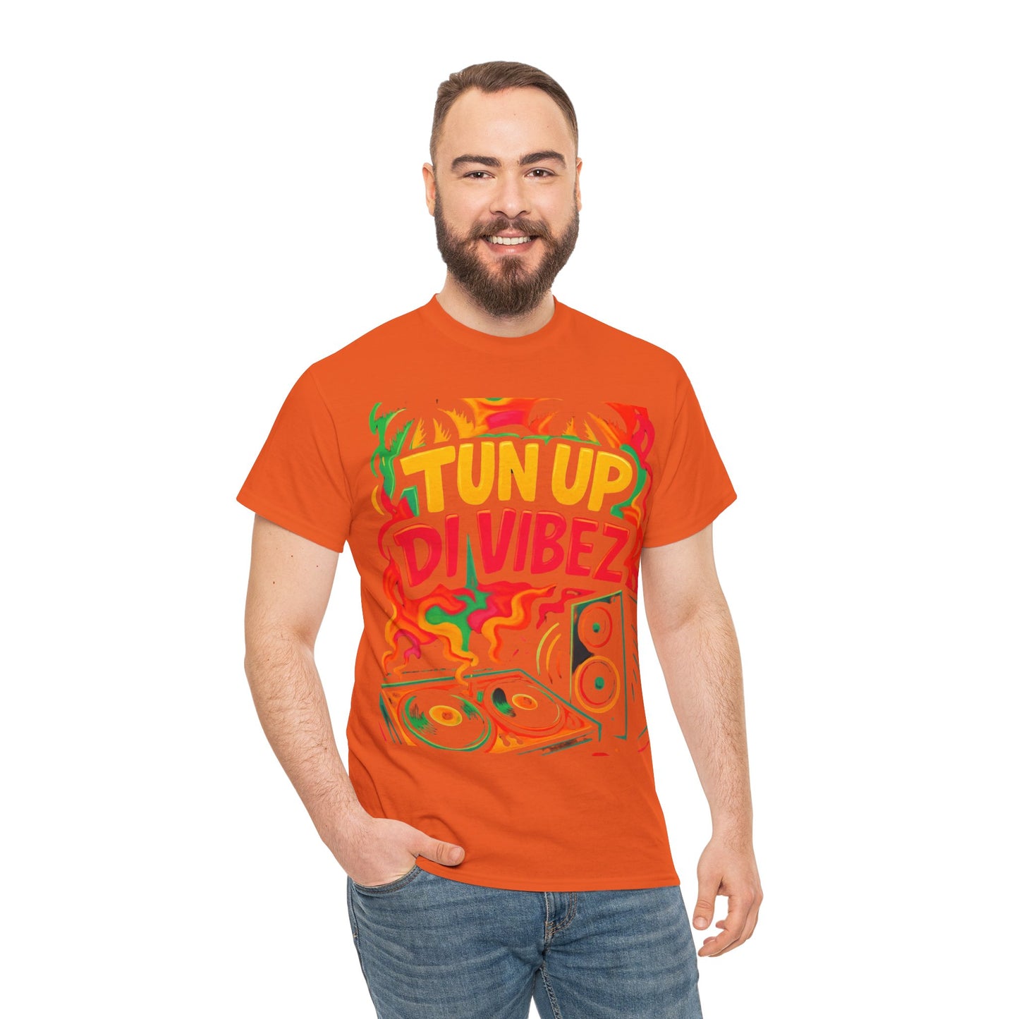 Tun Up Di Vibes T-Shirt — Caribbean Party Reggae Festival Tee