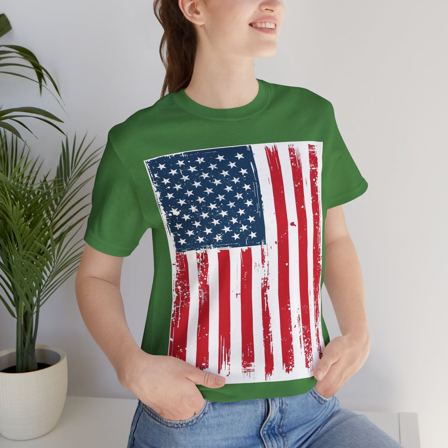 Camiseta Unisex Patriótica - Camisa de Bandera Americana Estilo Grunge, Ropa del Día de la Independencia, Celebración del 4 de Julio, Ropa Casual de Verano, Regalo para [...]