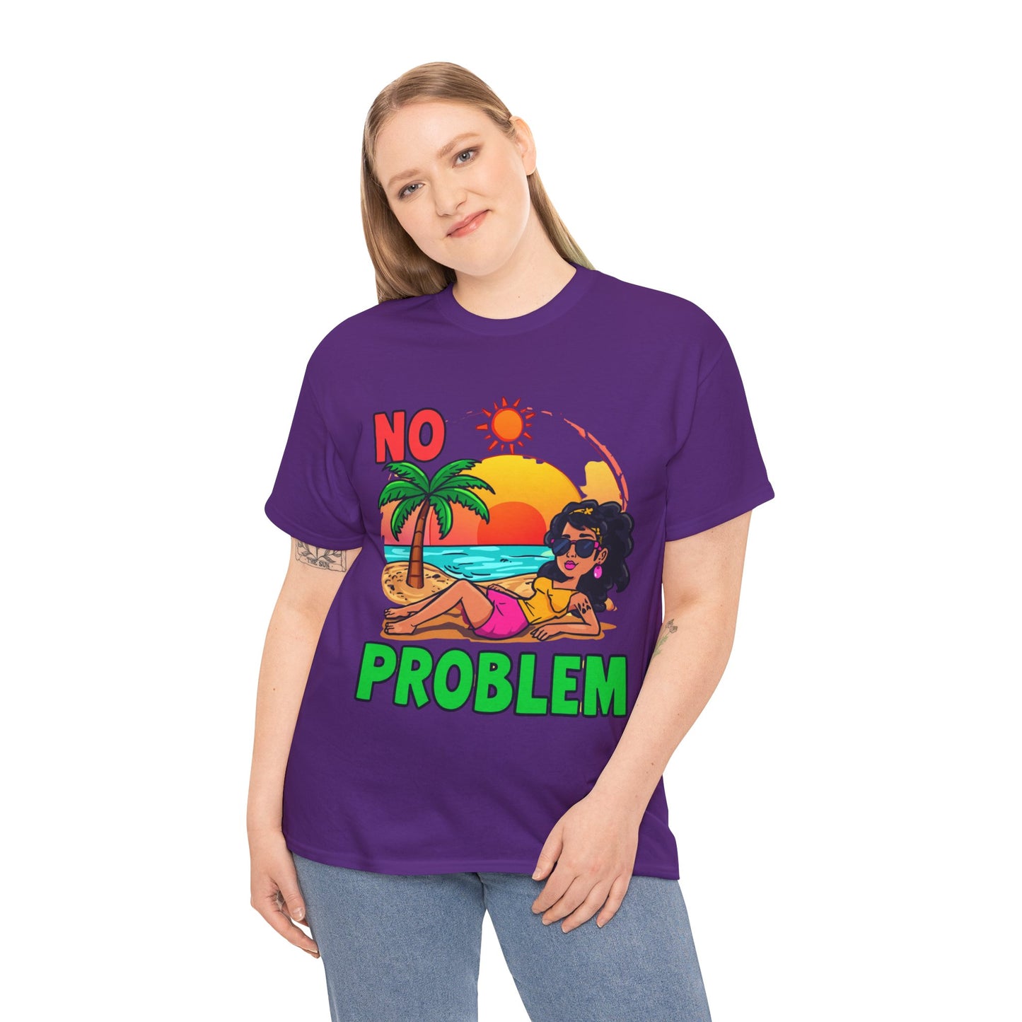 No Problem T-Shirt — Casual Graphic Tee with 'No Problem' Slogan