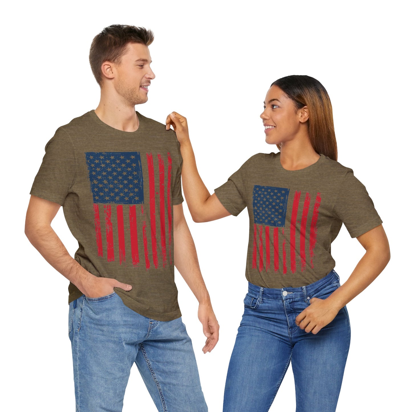 Patriotic Unisex Tee - Grunge American Flag Shirt, Independence Day Apparel, July 4th Celebration, Casual Summer Wear, Gift for [...]