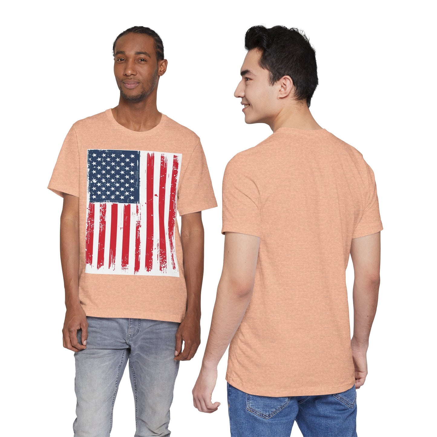 Camiseta Unisex Patriótica - Camisa de Bandera Americana Estilo Grunge, Ropa del Día de la Independencia, Celebración del 4 de Julio, Ropa Casual de Verano, Regalo para [...]