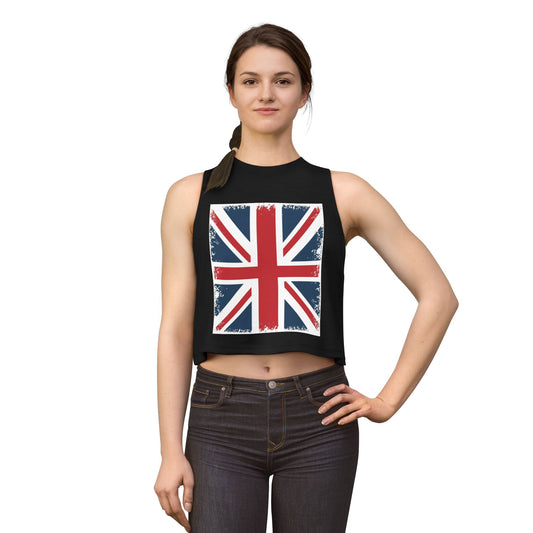 UK Crop Top — Women's British Flag Crop Tee