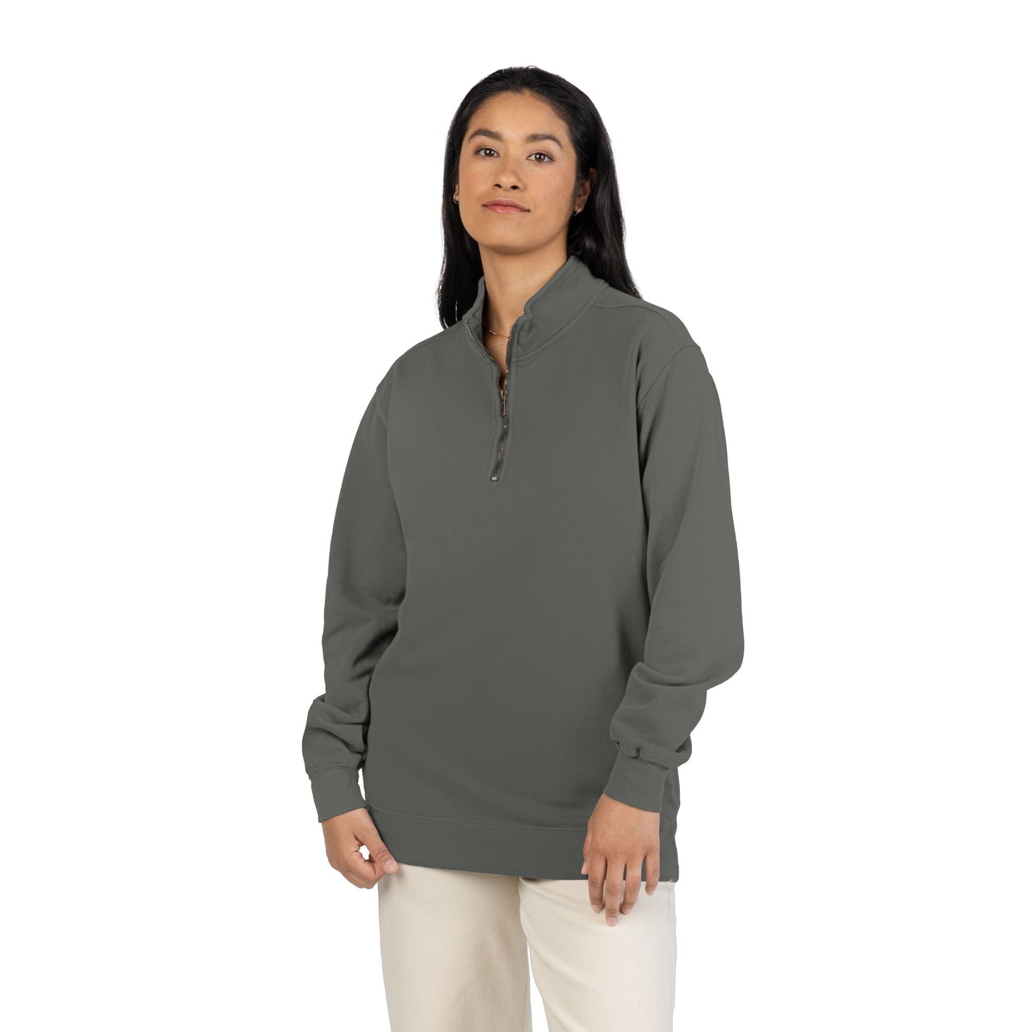 Quarter-Zip Sweatshirt — Unisex Casual Pullover