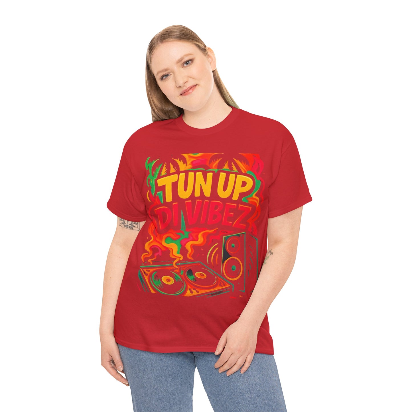 Tun Up Di Vibes T-Shirt — Caribbean Party Reggae Festival Tee