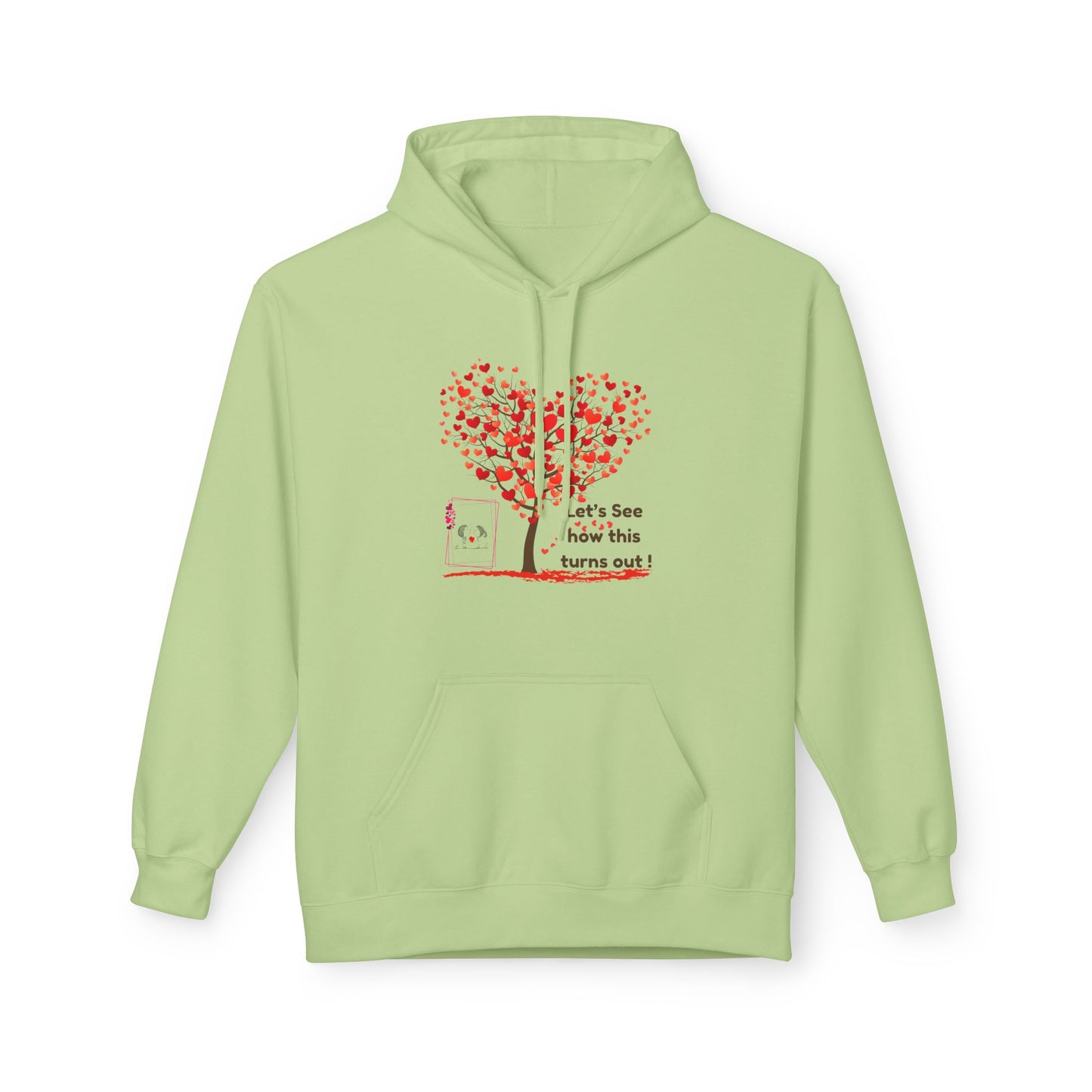 Heart Tree Fleece Hoodie – Cozy Gift for Love, Valentine's, Couples, Hoodie for Everyone, Soft Style, Unisex Apparel
