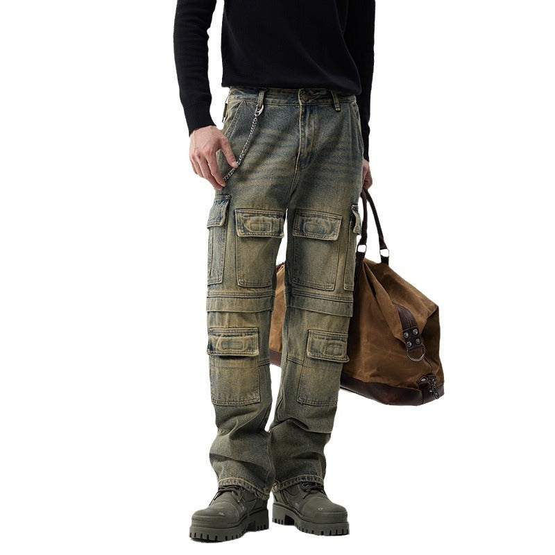 Simple & Stylish Men's Cargo Jeans – Urban Fit