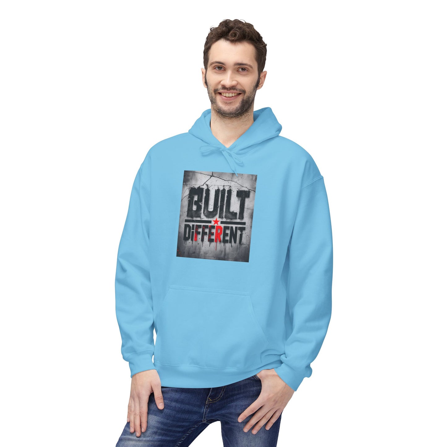 Built Different Midweight Soft style Fleece Hoodie, Unisex Comfort, Casual Wear for All Occasions