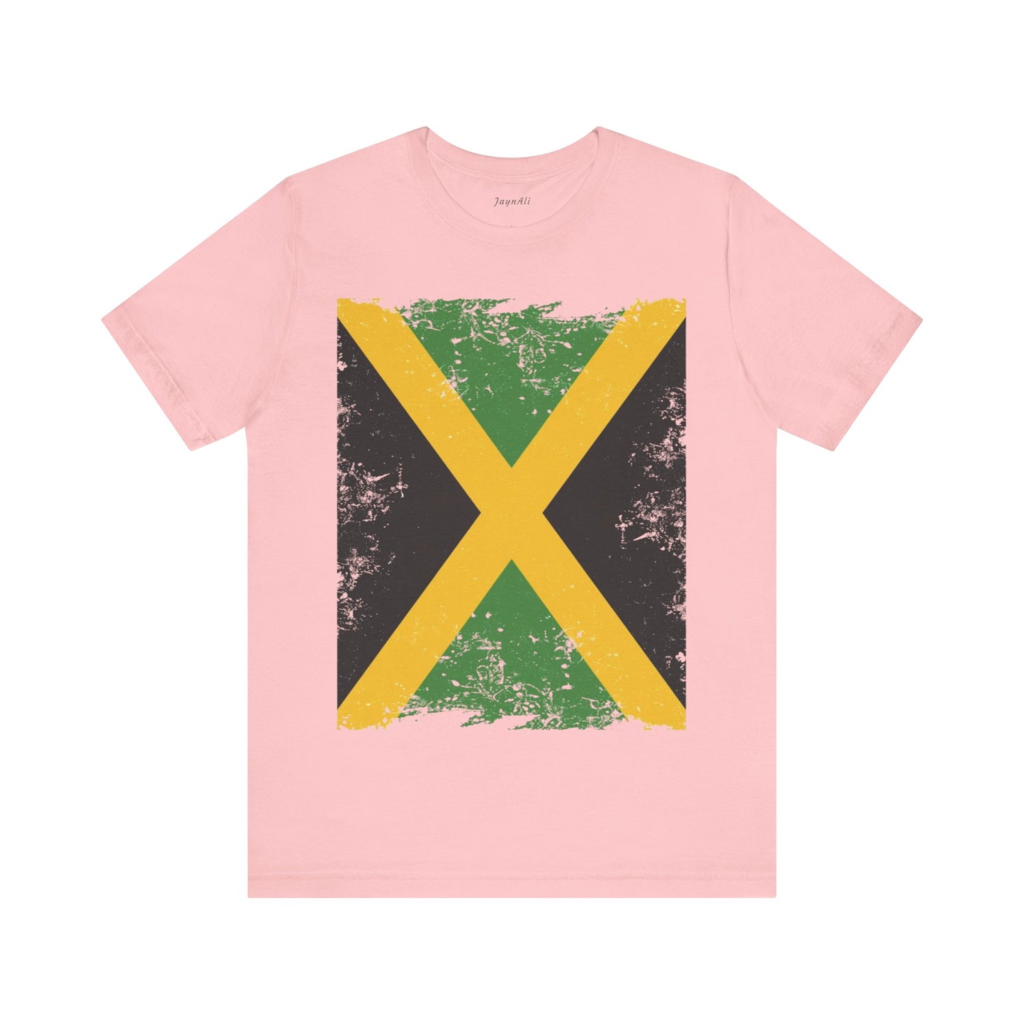 Jamaican Flag Short Sleeve Tee, Unisex Graphic Tee, Casual Wear, Festival Shirt, Gift for Music Lovers, Summer Vibes