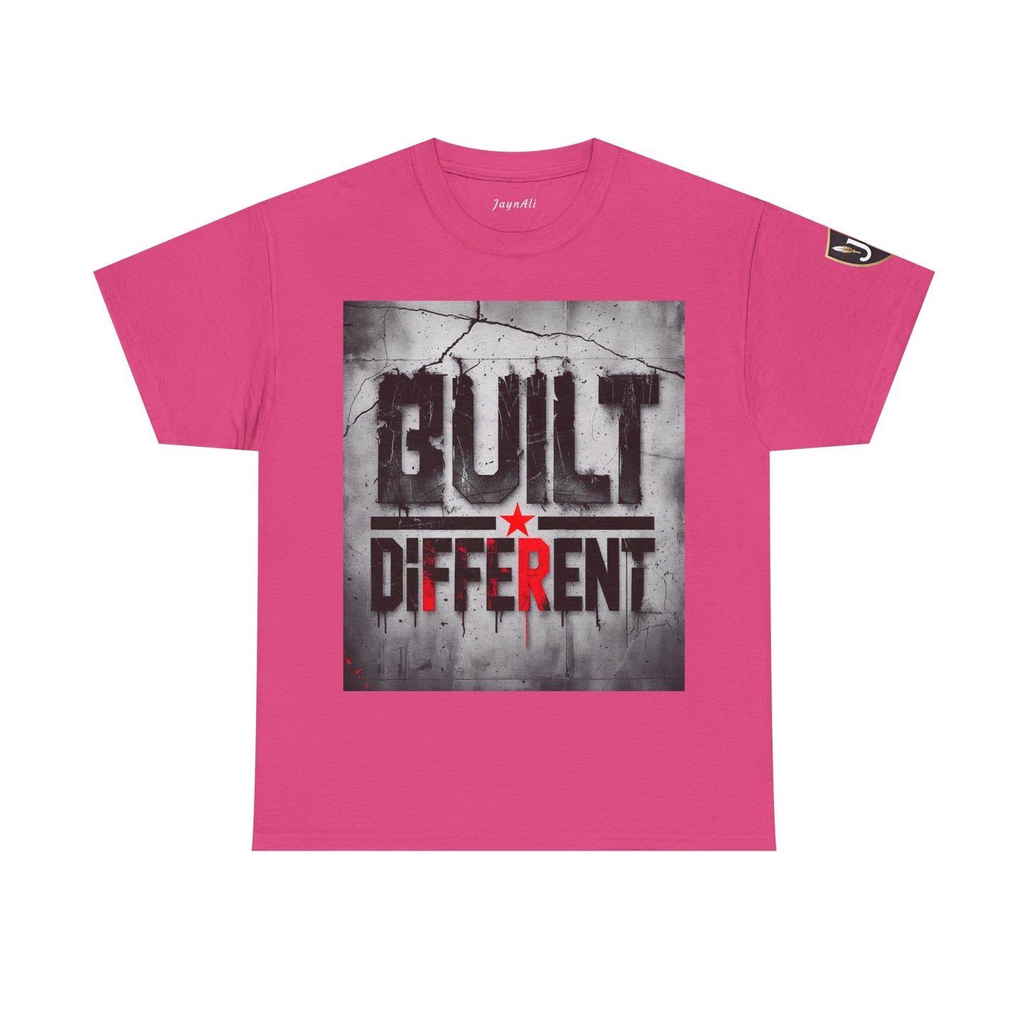 Graphic Tee - Built Different, Motivational Shirt for Him or Her