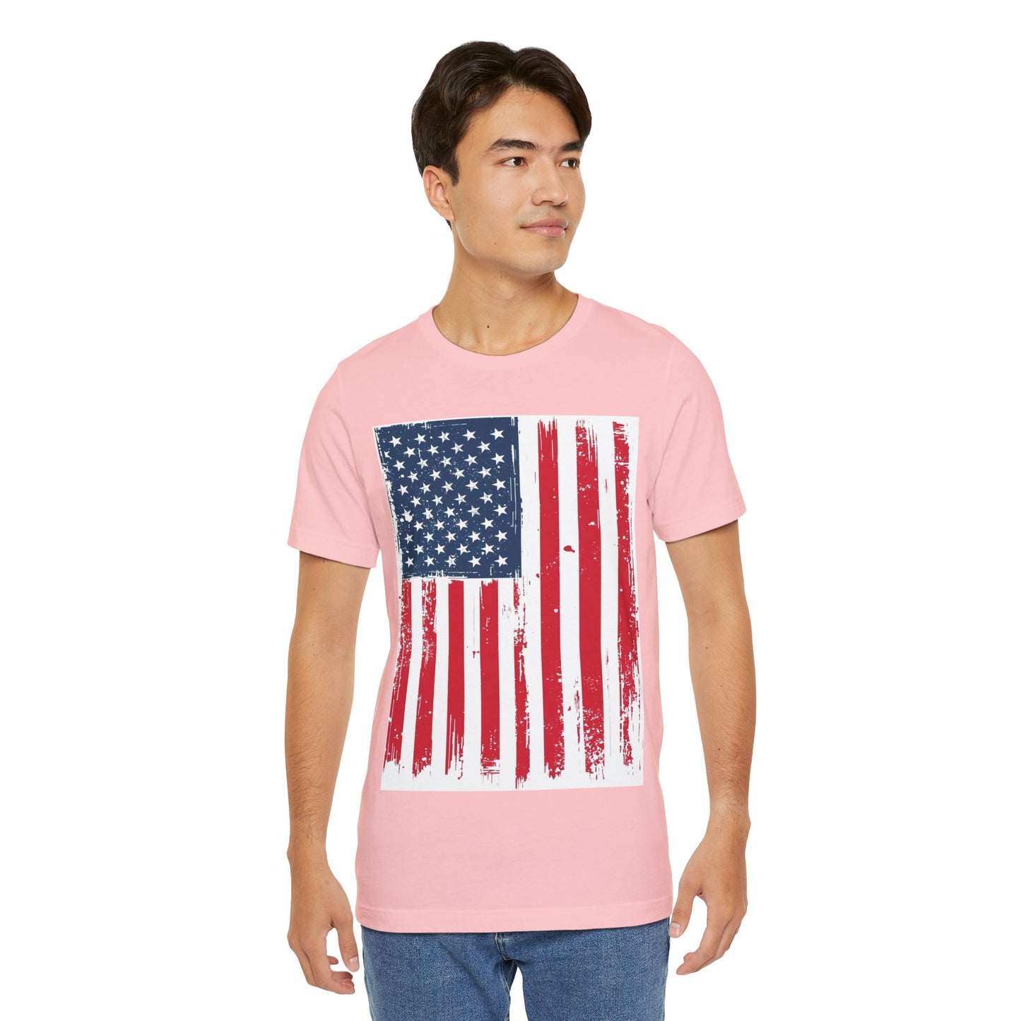 Camiseta Unisex Patriótica - Camisa de Bandera Americana Estilo Grunge, Ropa del Día de la Independencia, Celebración del 4 de Julio, Ropa Casual de Verano, Regalo para [...]