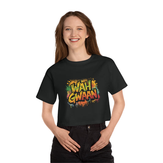 Wah Gwaan Cropped T-Shirt — Champion Women's Heritage