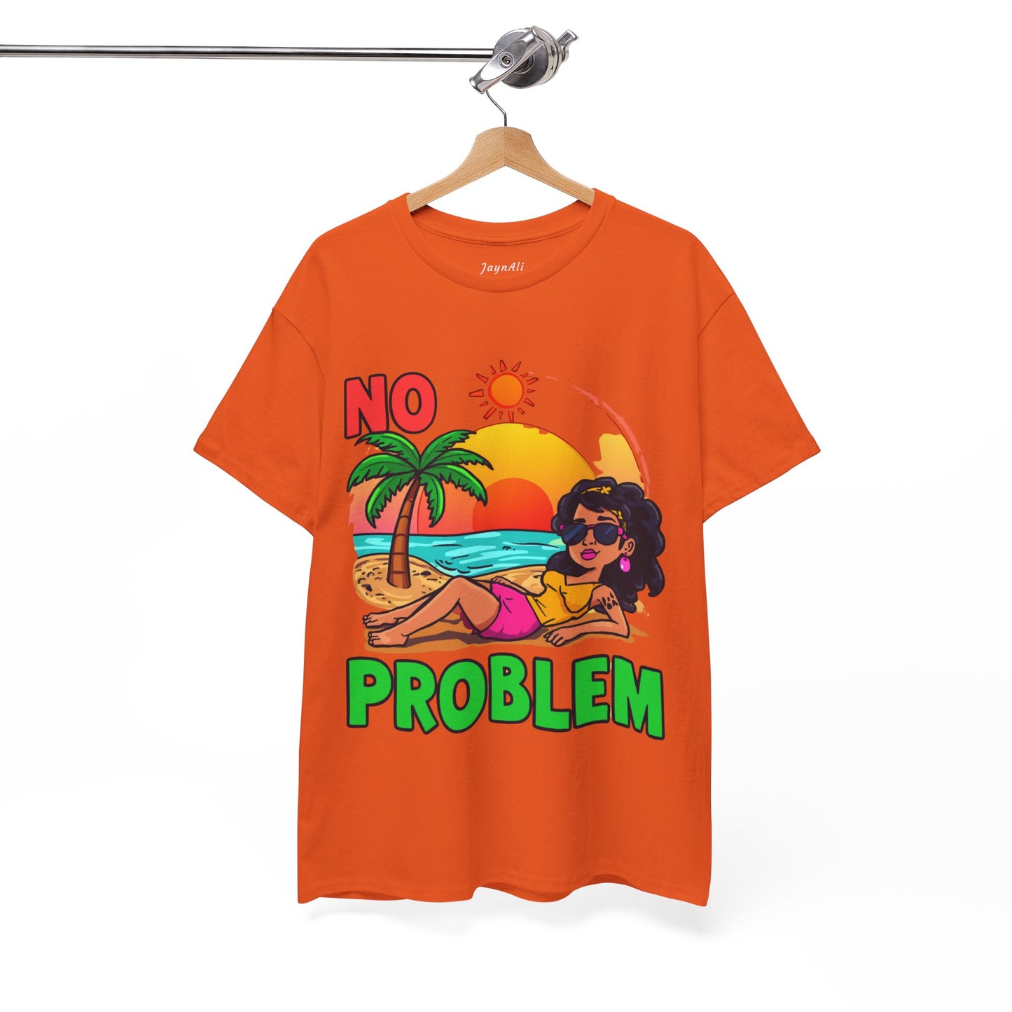 No Problem T-Shirt — Casual Graphic Tee with 'No Problem' Slogan