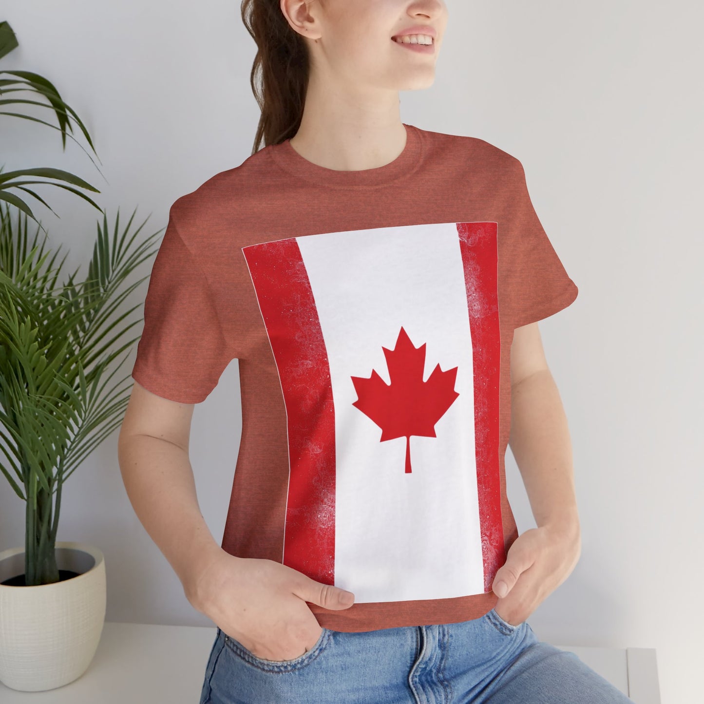 Canada Flag Unisex Jersey Short Sleeve Tee