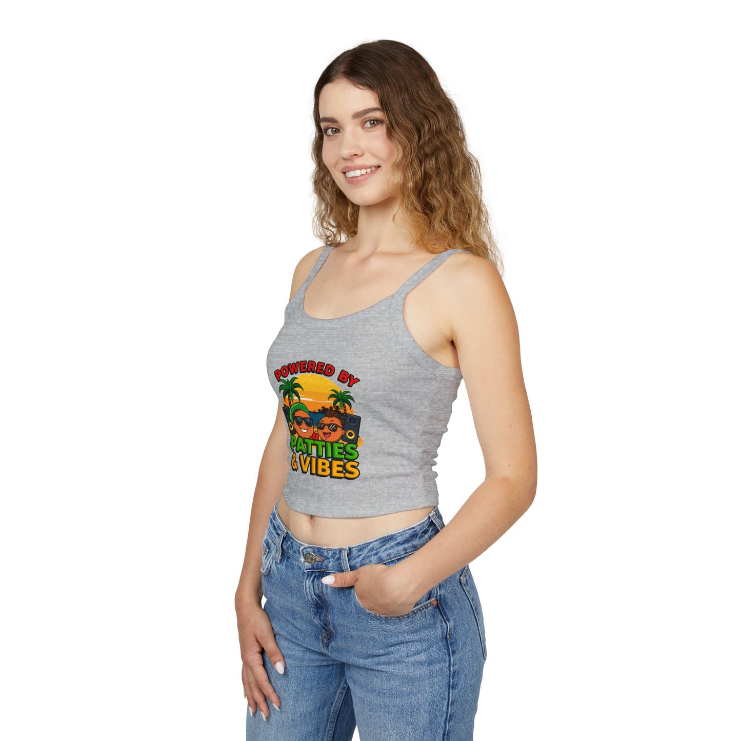 Patties and Vibes Women's Tank Top — Fun Foodie Summer Tank